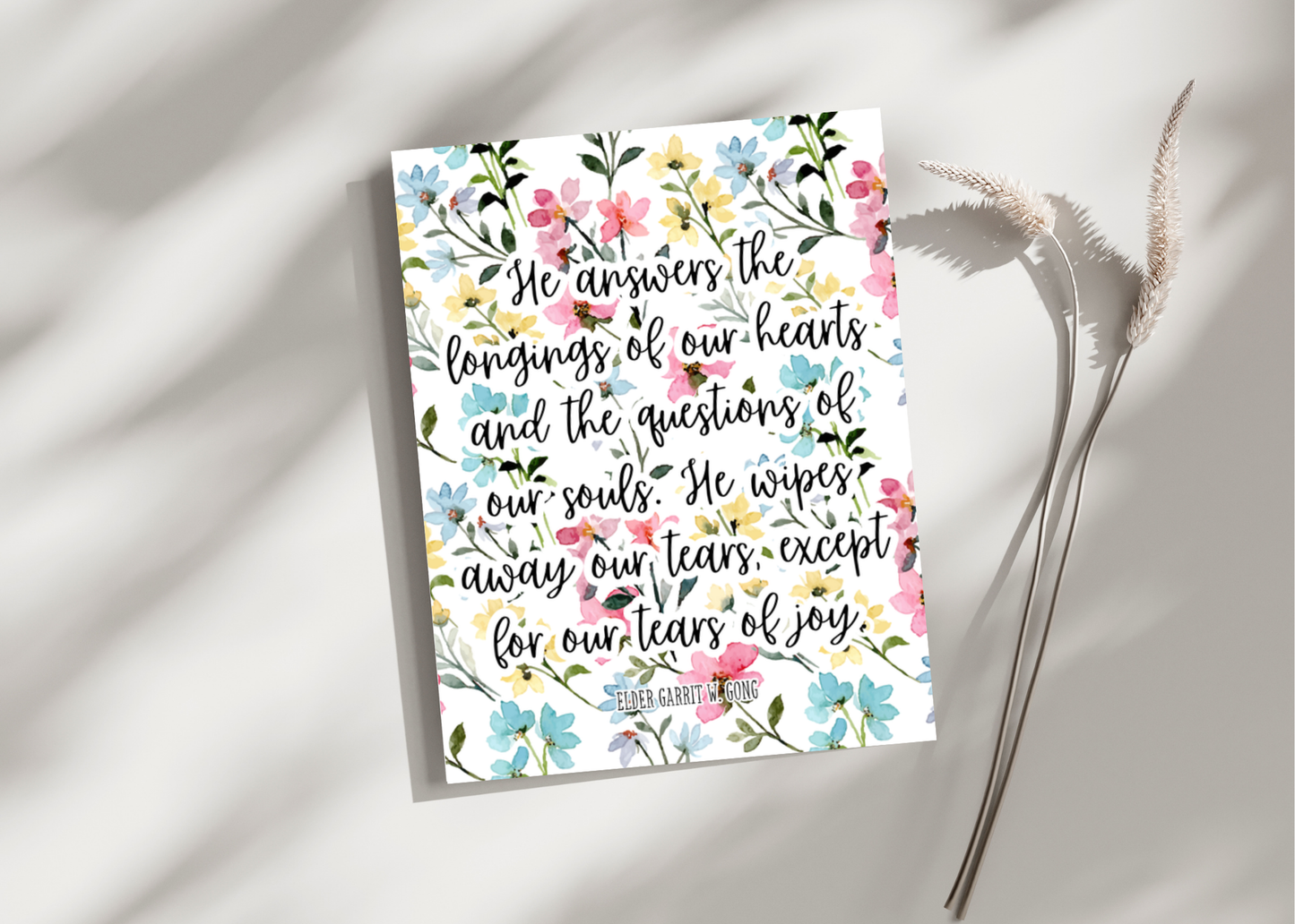 He answers... Greeting Card