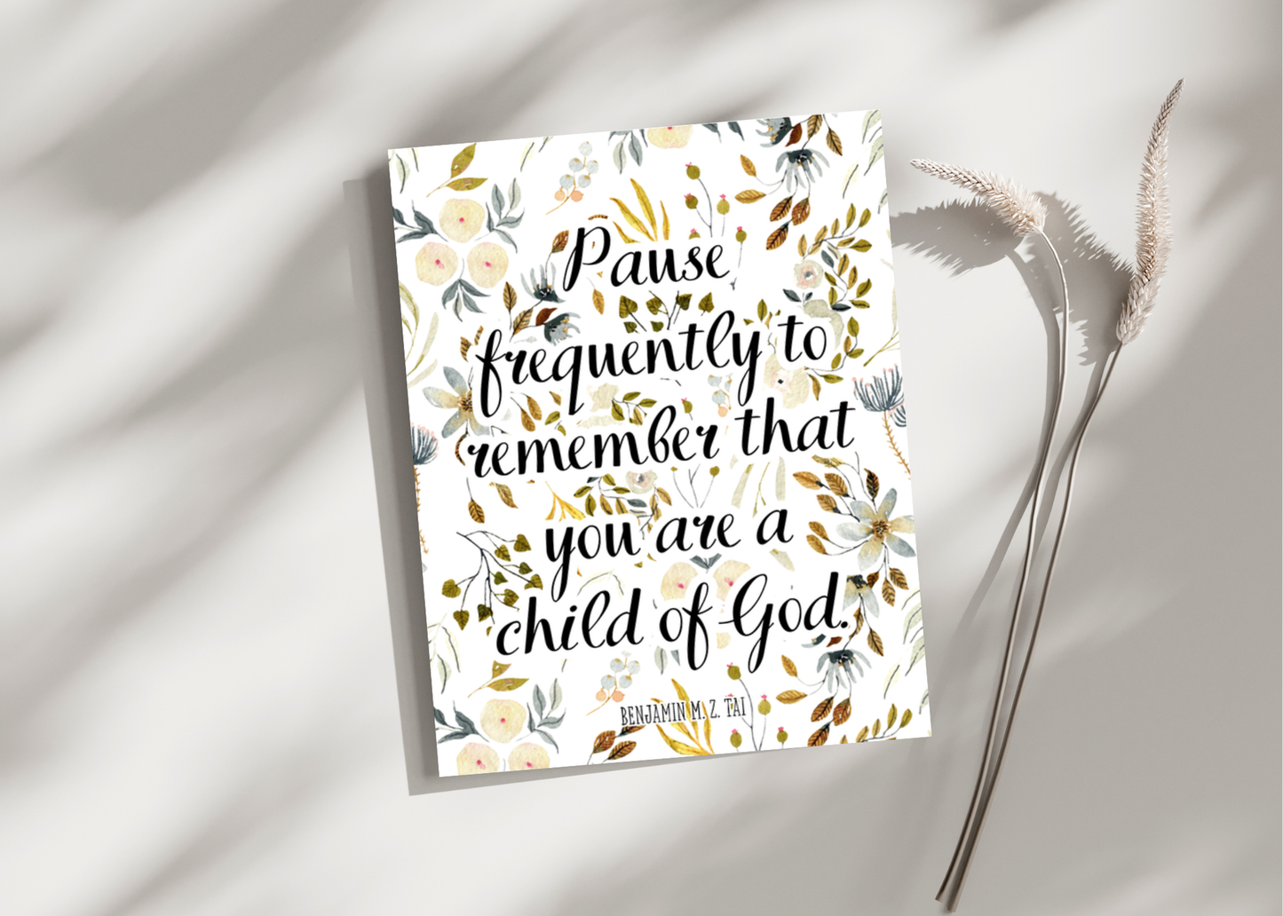 Pause frequently... Greeting Card