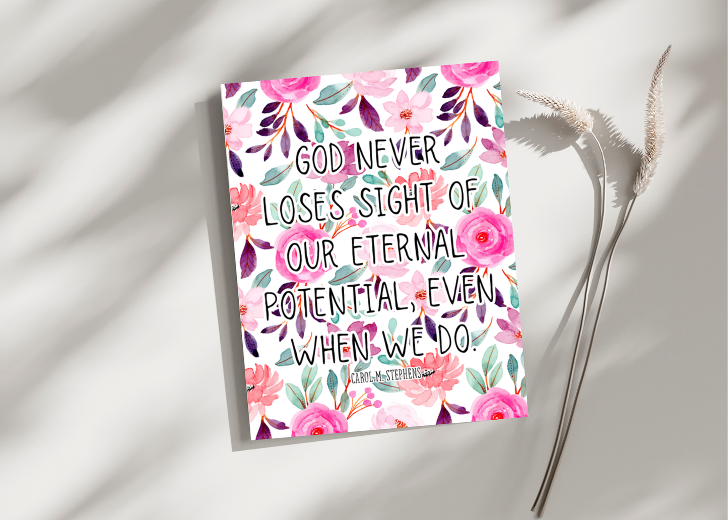 God never loses sight... Greeting Card