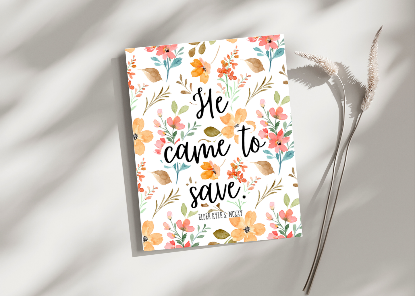 He came to save. Greeting Card