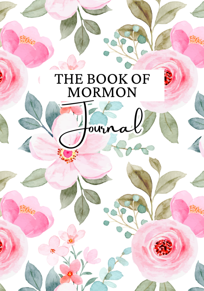 2J Handmade Hardcover Journal pink flowers