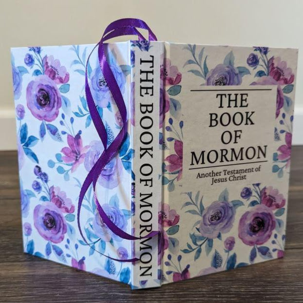 5F Hardcover Handmade Floral Book of Mormon