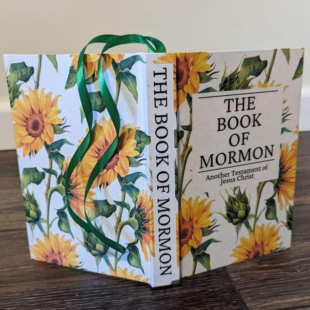 4F Hardcover Handmade Floral Book of Mormon