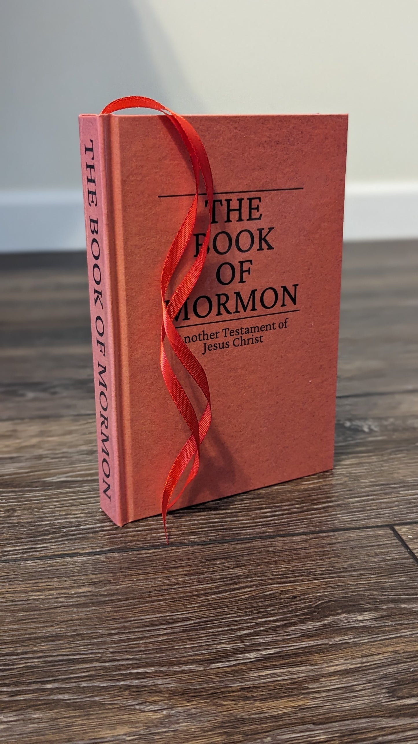 10M Hardcover Handmade Missionary Book of Mormon Red