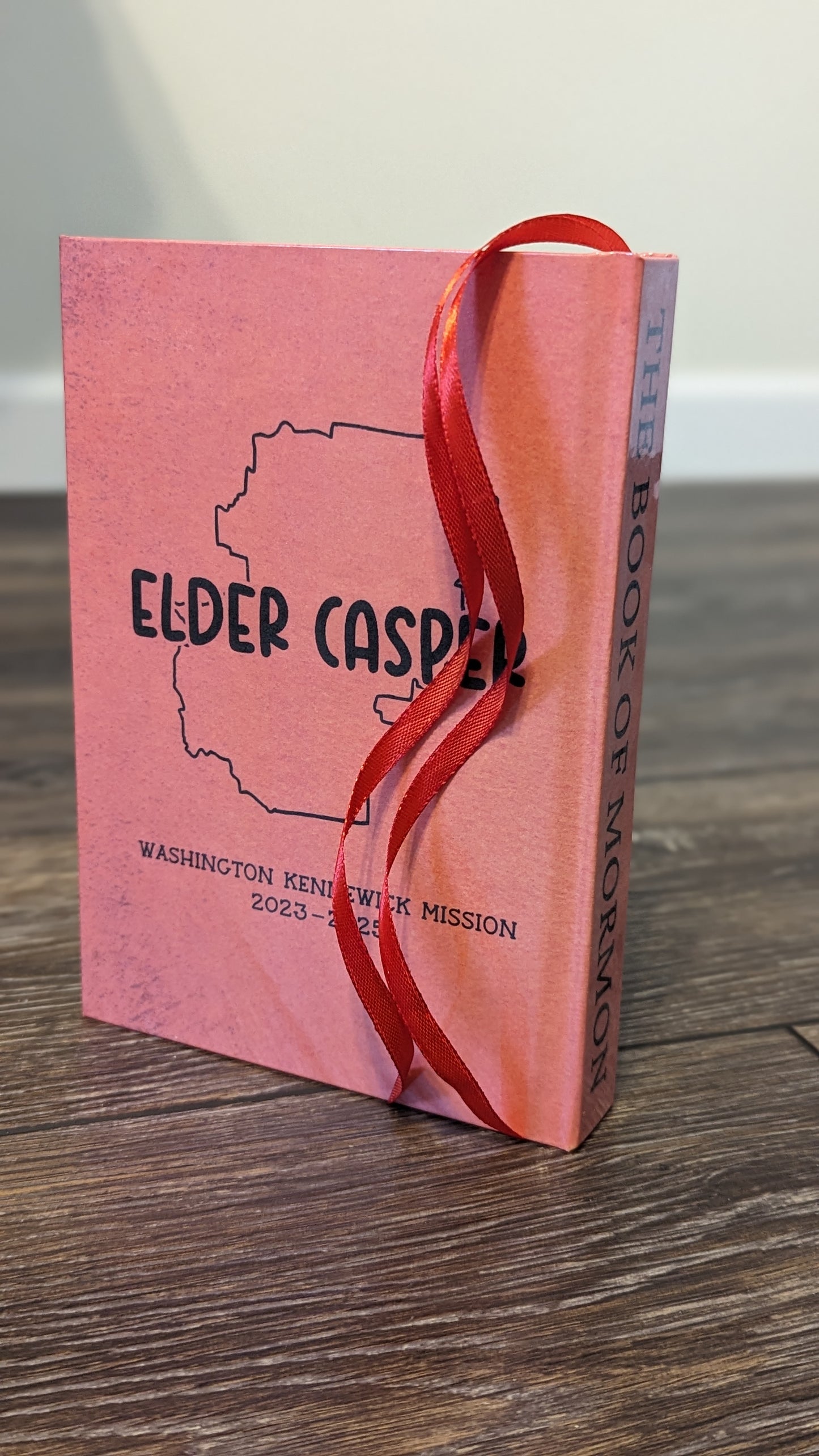 10M Hardcover Handmade Missionary Book of Mormon Red