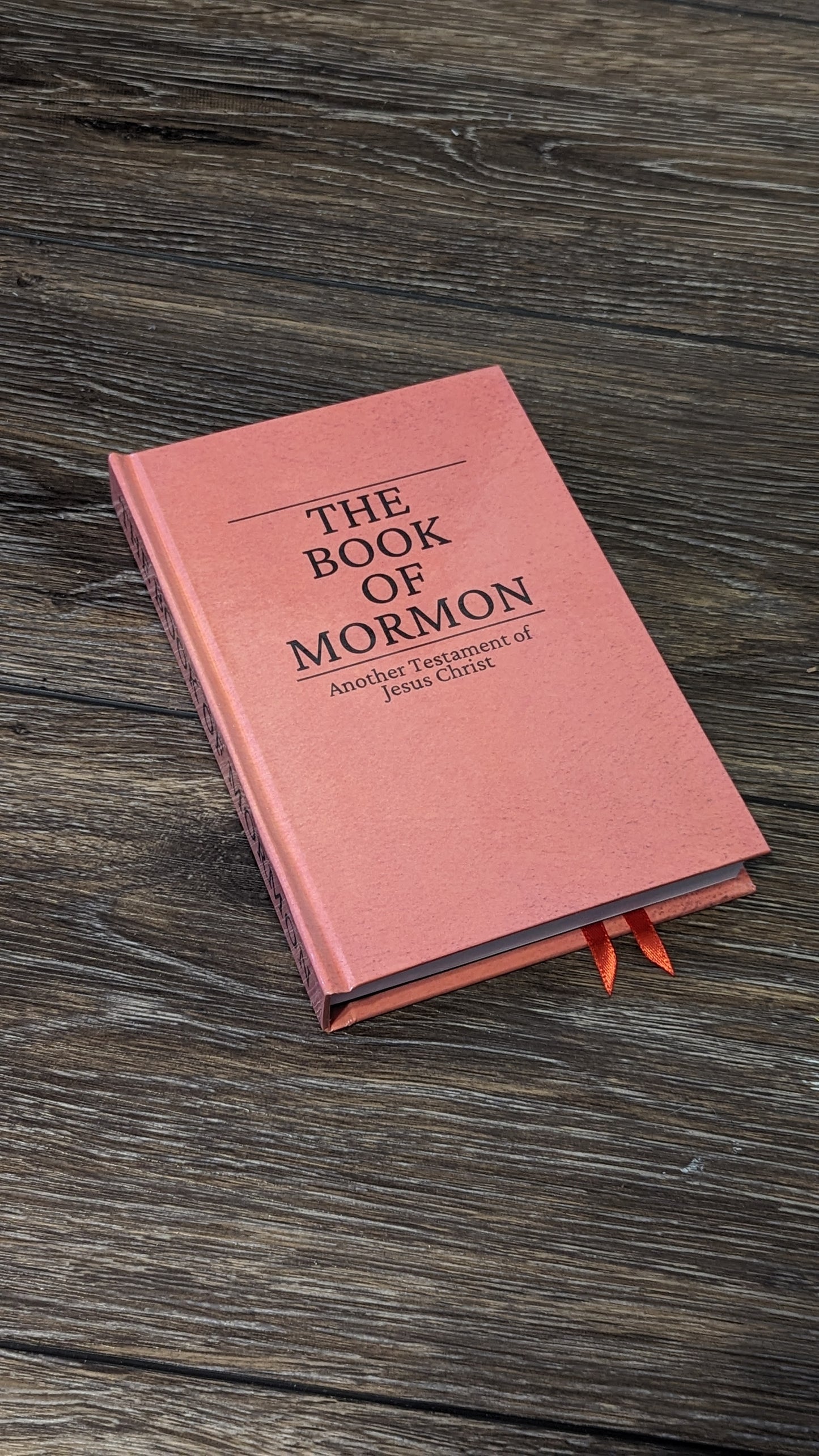 10M Hardcover Handmade Missionary Book of Mormon Red