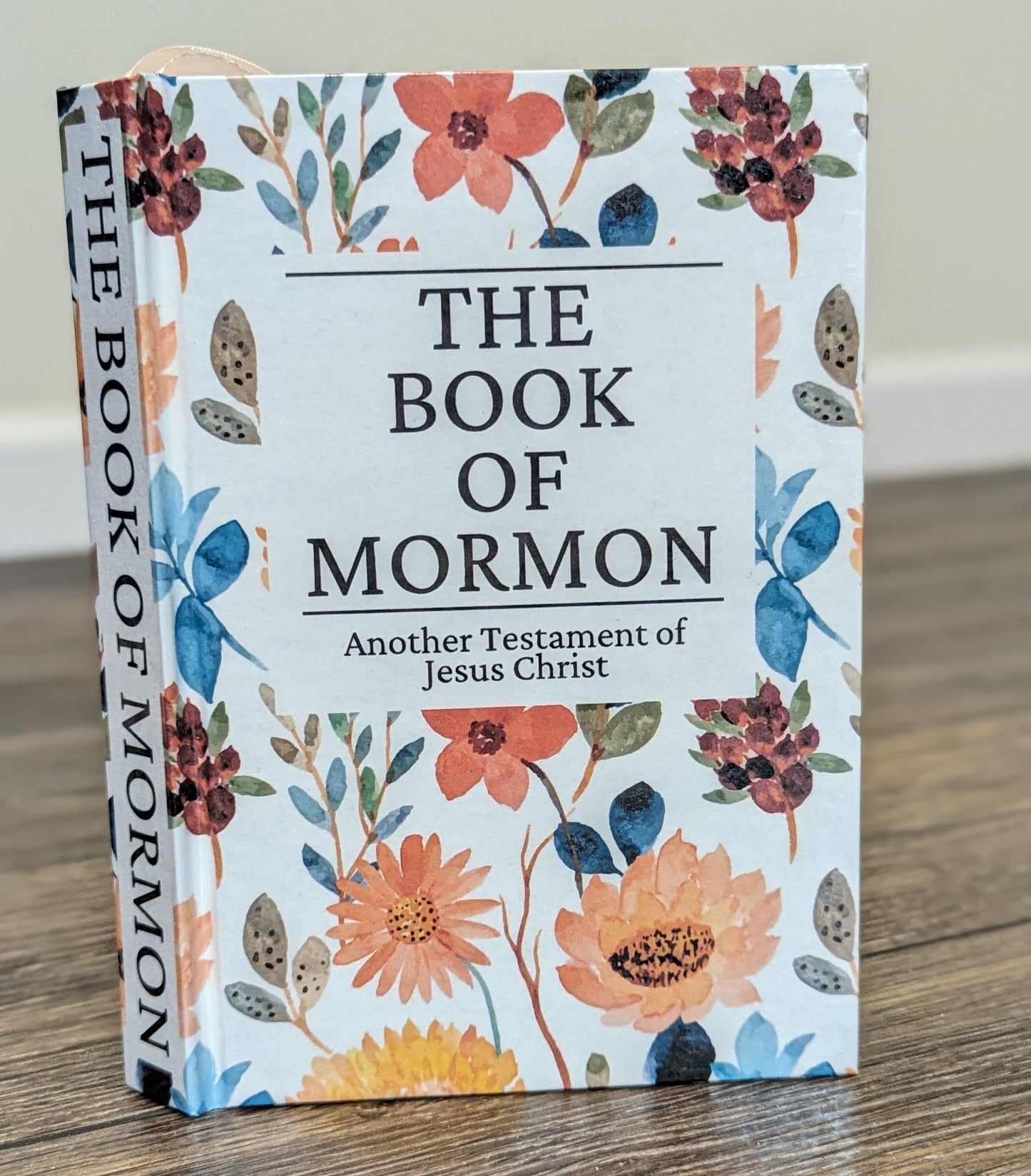 1F Hardcover Handmade Floral Book of Mormon