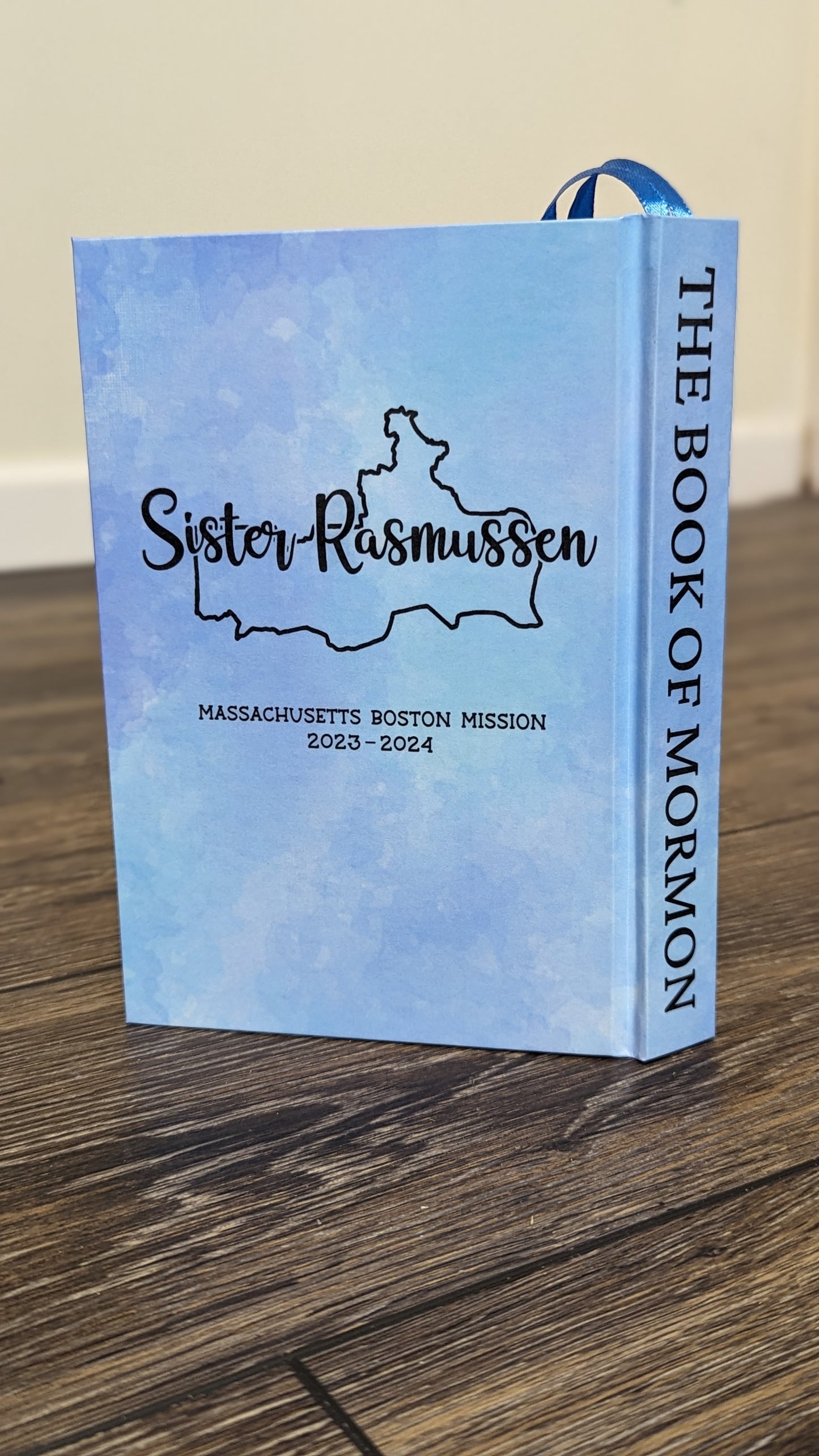 9M Hardcover Handmade Missionary Book of Mormon Purple Sky