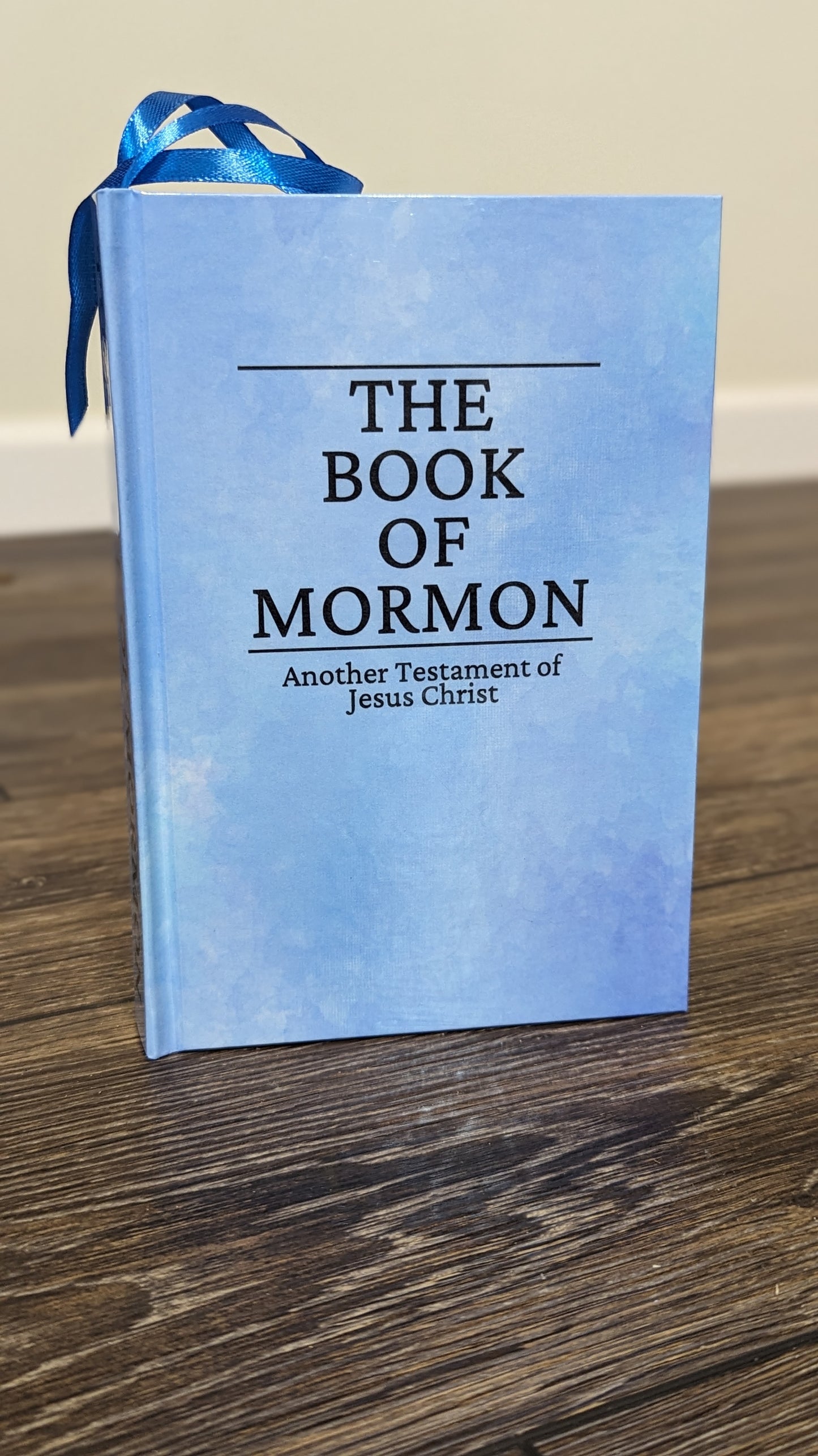 9M Hardcover Handmade Missionary Book of Mormon Purple Sky