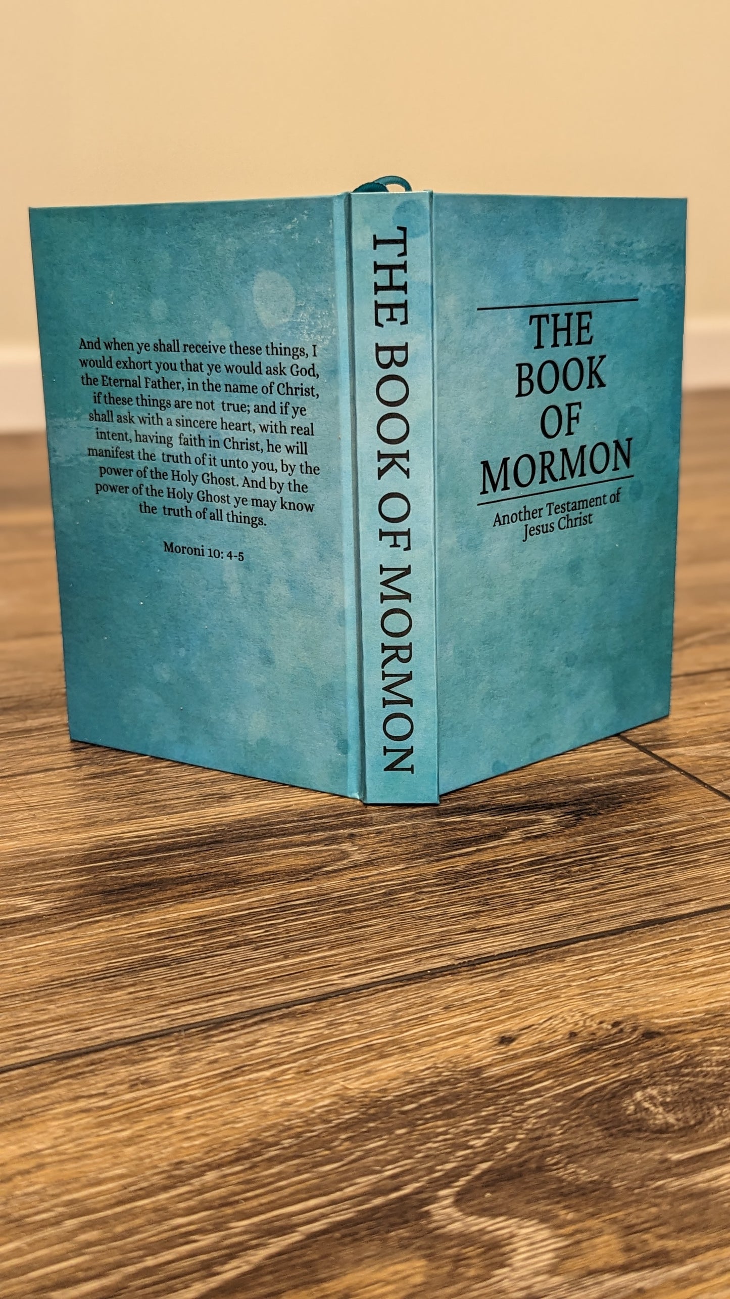 2C Hardcover Handmade Book of Mormon Teal