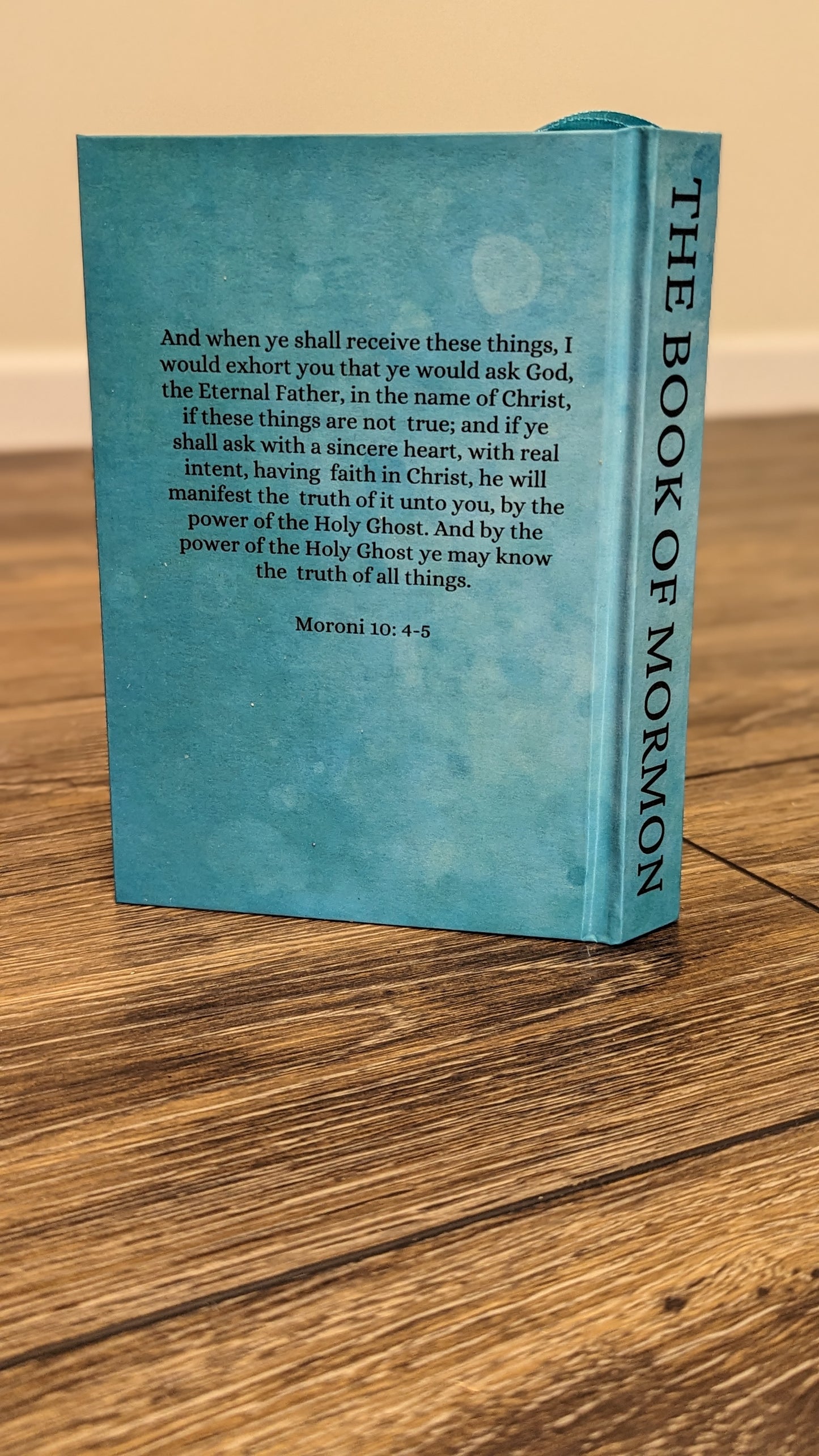 2C Hardcover Handmade Book of Mormon Teal