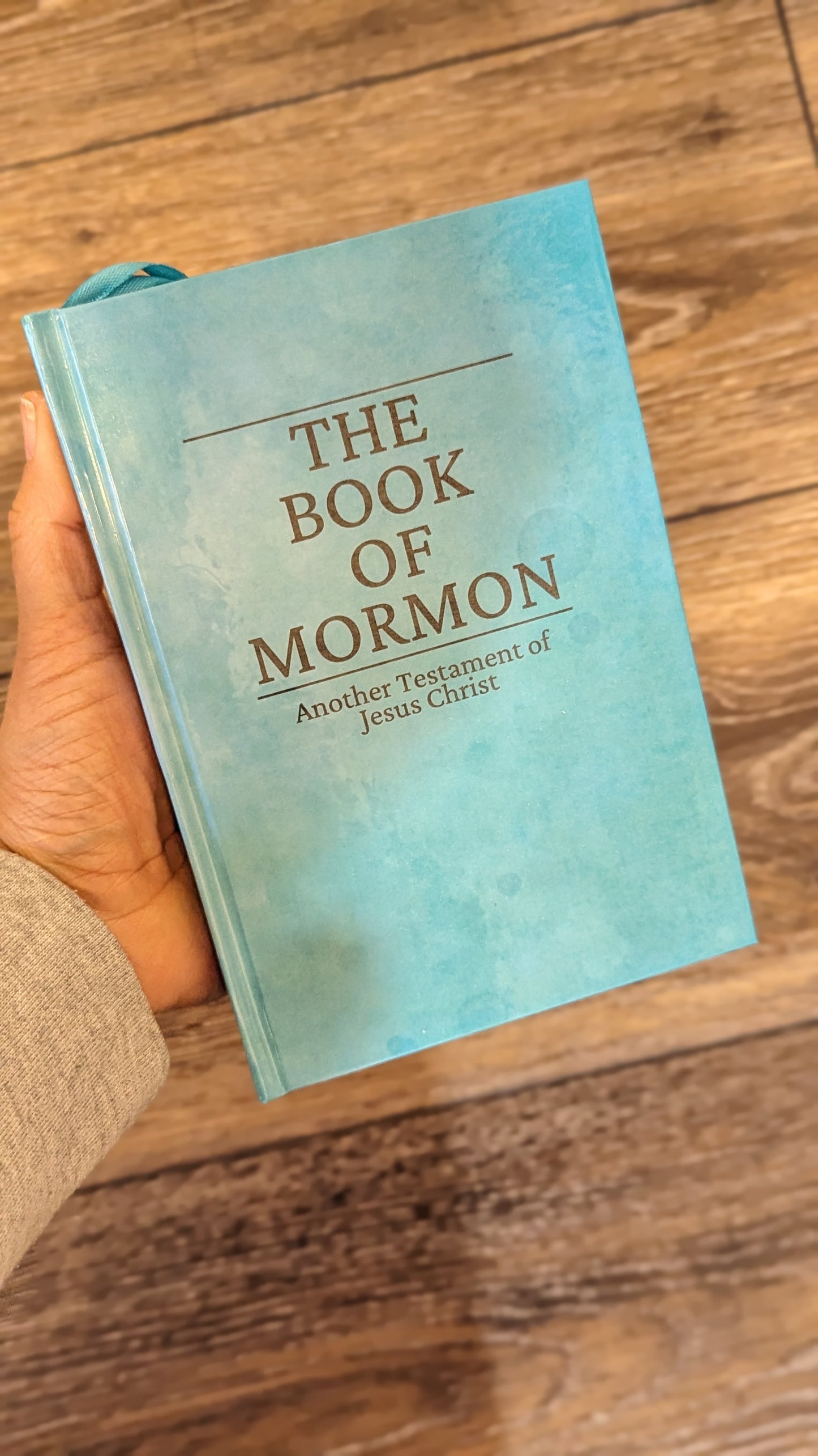 2C Hardcover Handmade Book of Mormon Teal