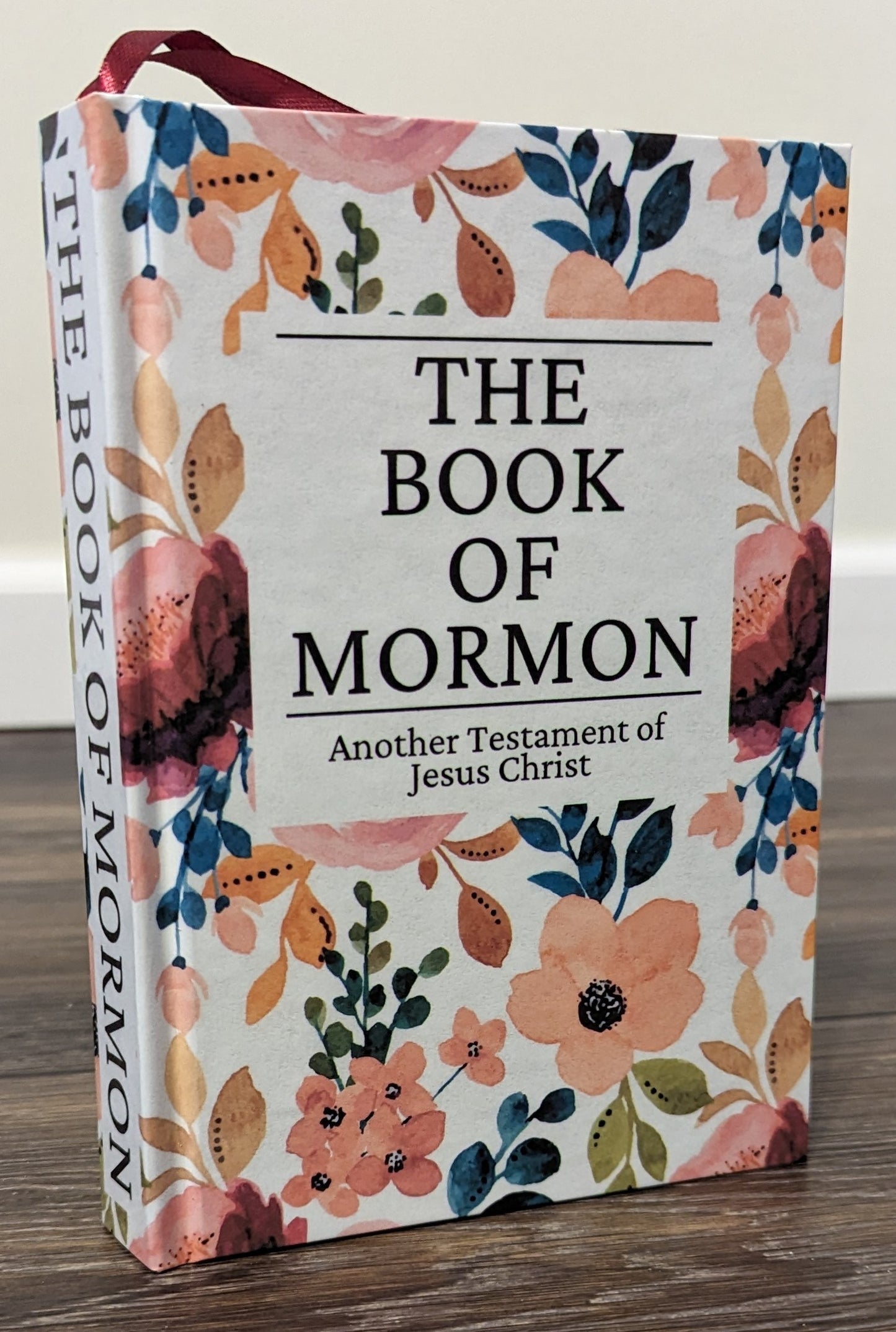 2F Hardcover Handmade Floral Book of Mormon