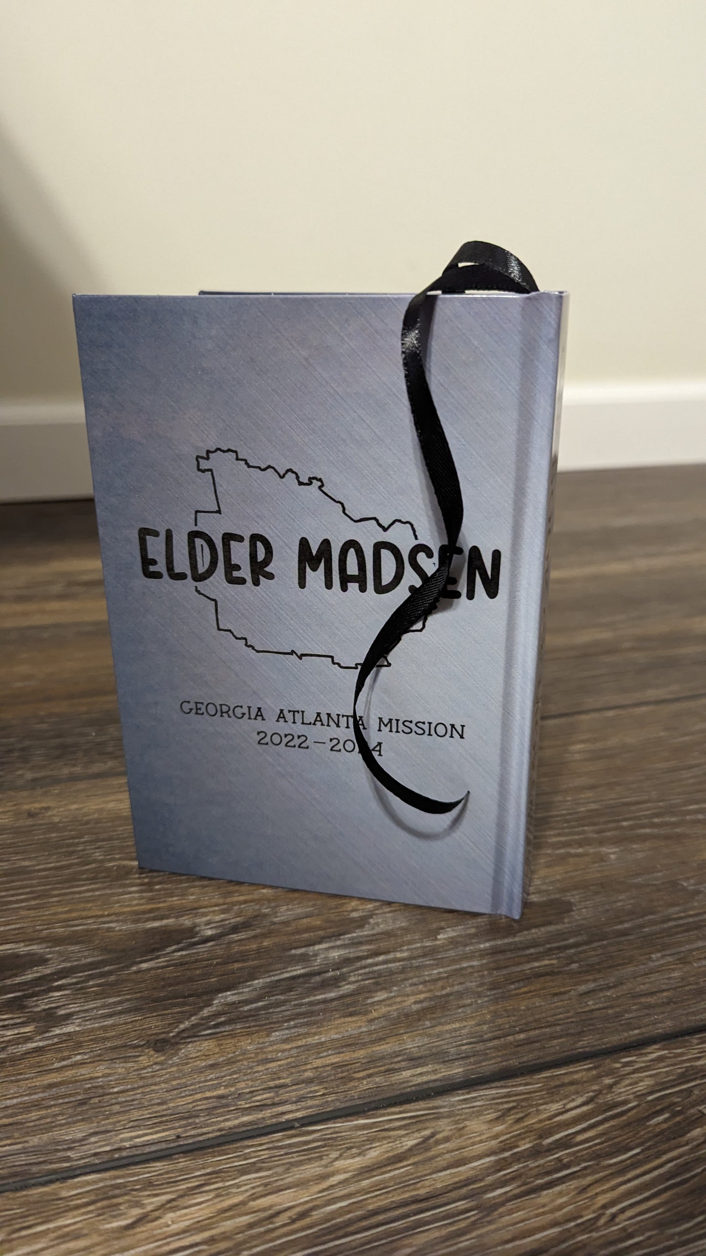 6M Hardcover Handmade Missionary Book of Mormon Space Black