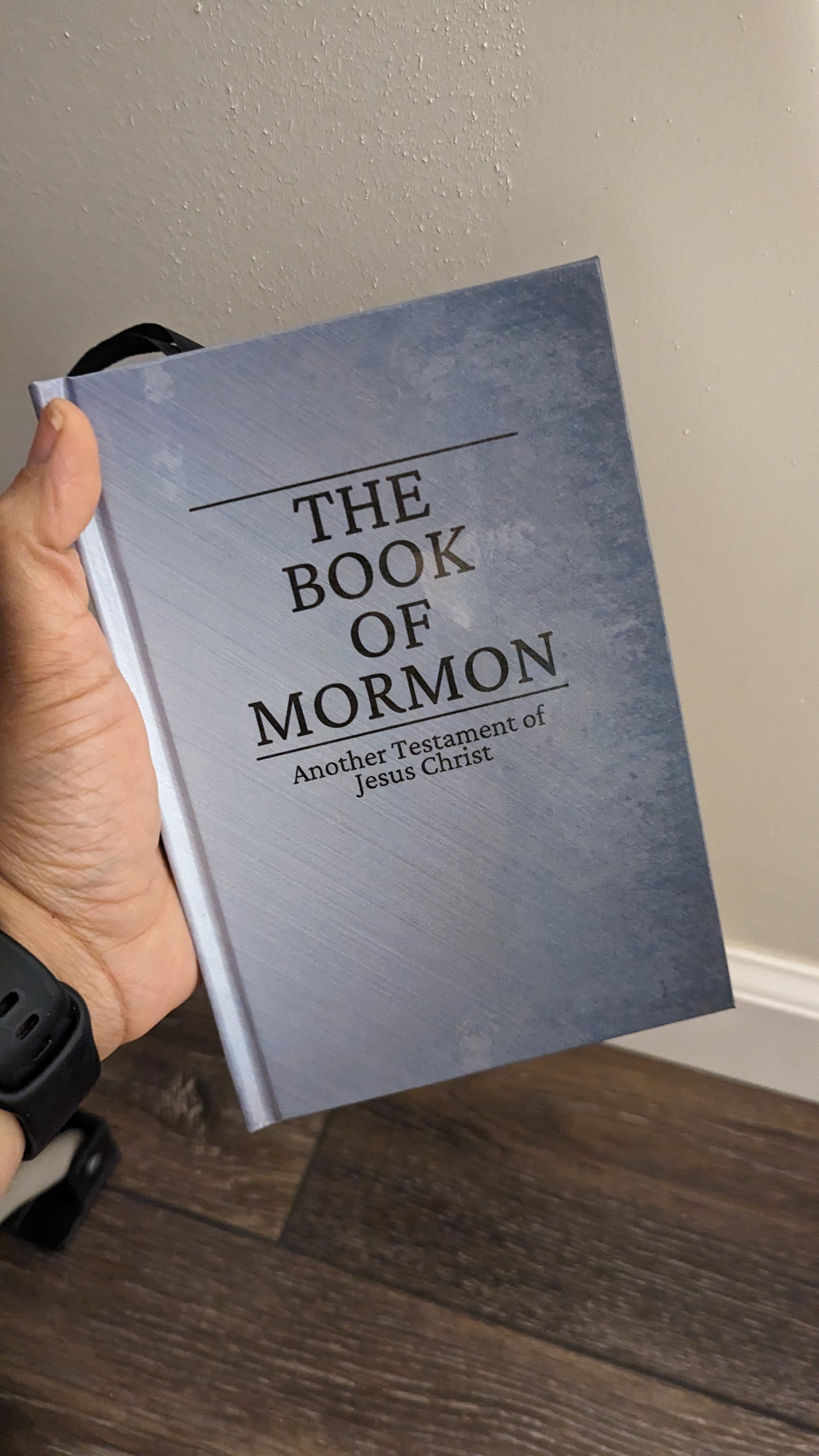 6M Hardcover Handmade Missionary Book of Mormon Space Black