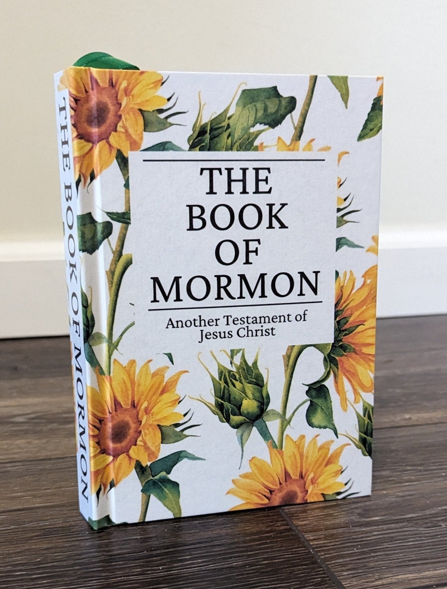 4F Hardcover Handmade Floral Book of Mormon