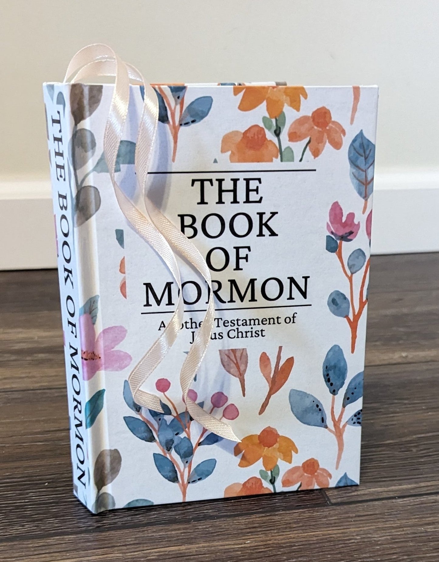 7F Hardcover Handmade Floral Book of Mormon