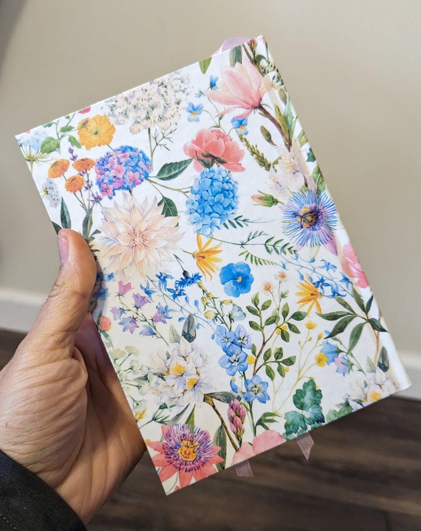 6F Hardcover Handmade Floral Book of Mormon