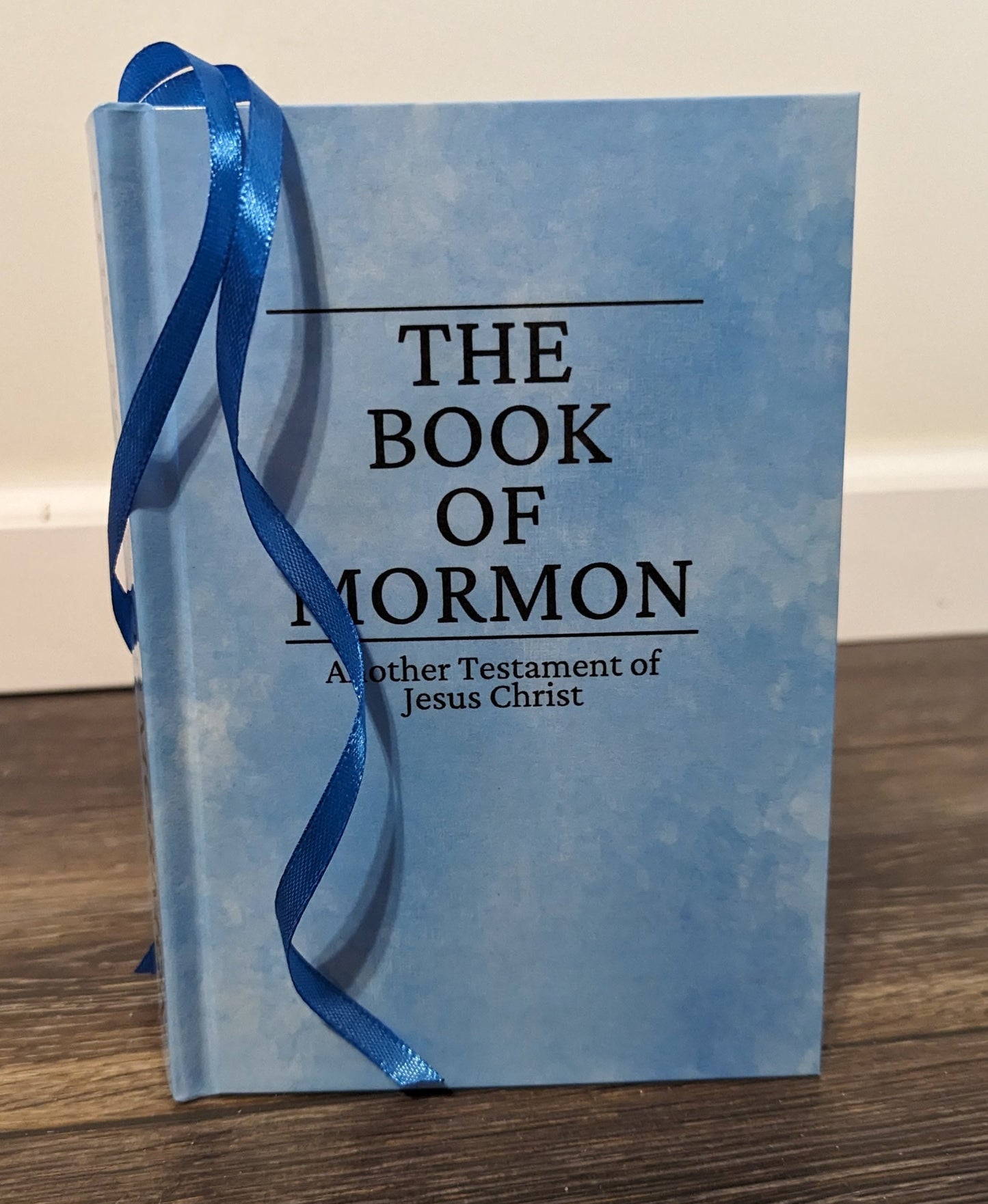 3M Hardcover Handmade Missionary Book of Mormon Blue Sky