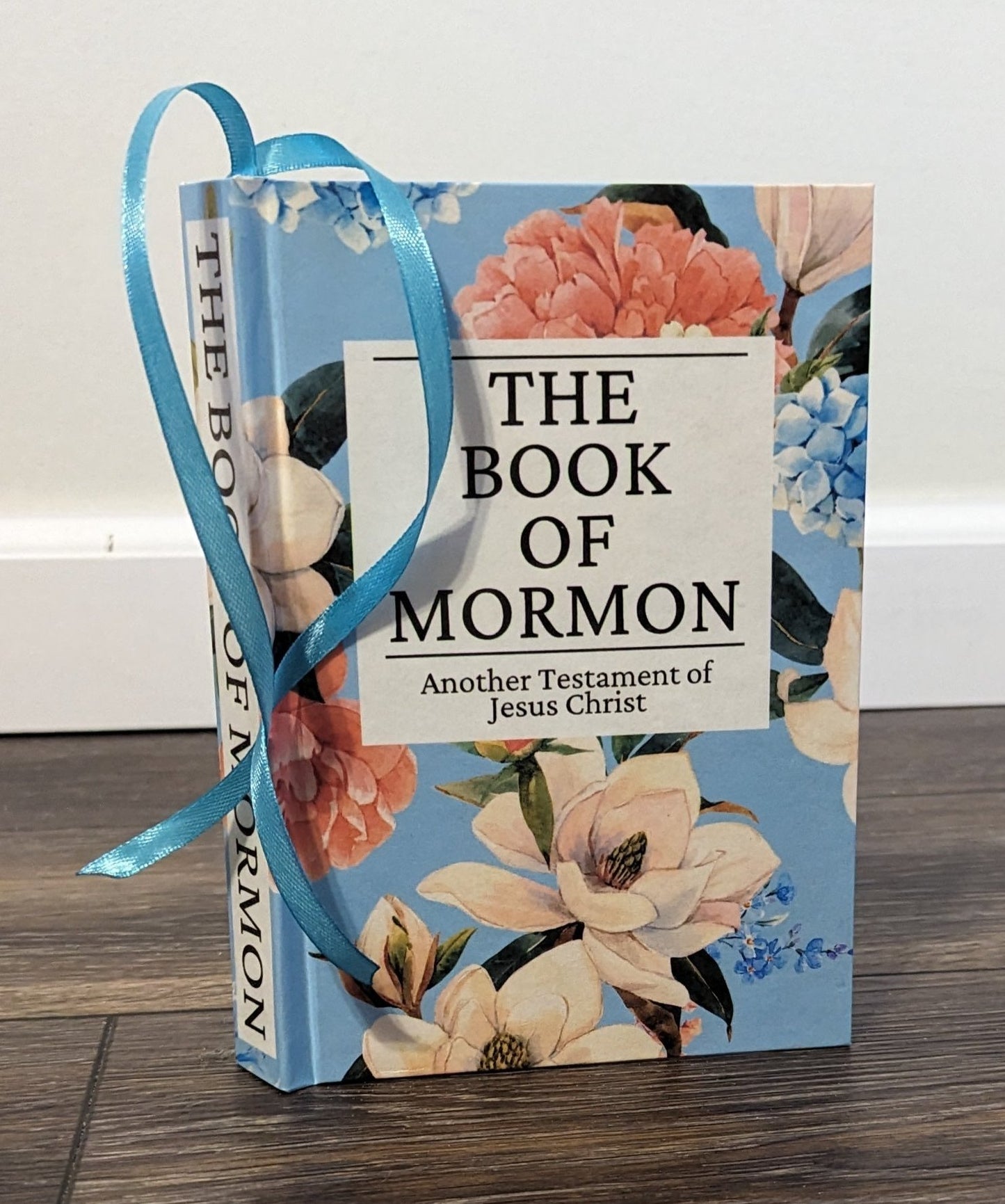 8F Hardcover Handmade Floral Book of Mormon