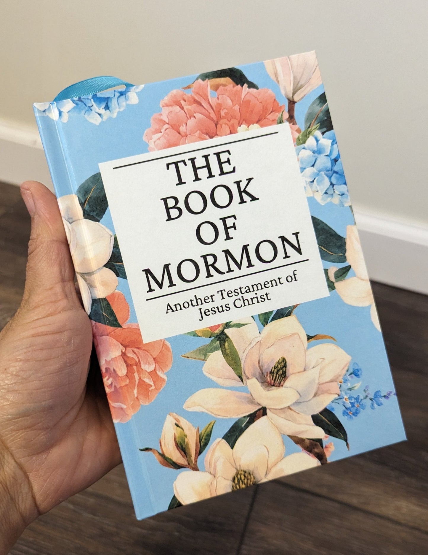 8F Hardcover Handmade Floral Book of Mormon