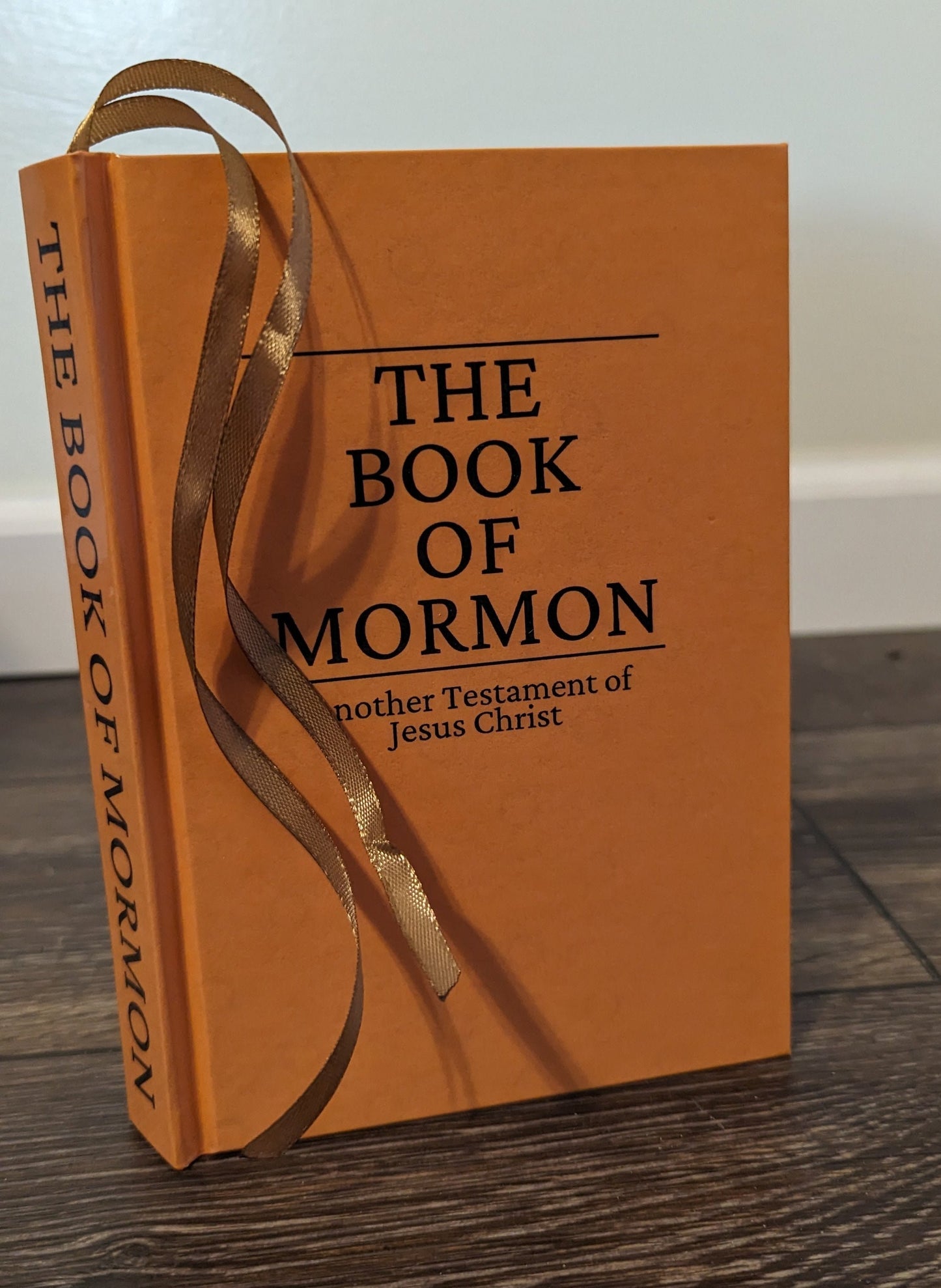 2M Hardcover Handmade Missionary Book of Mormon Orange