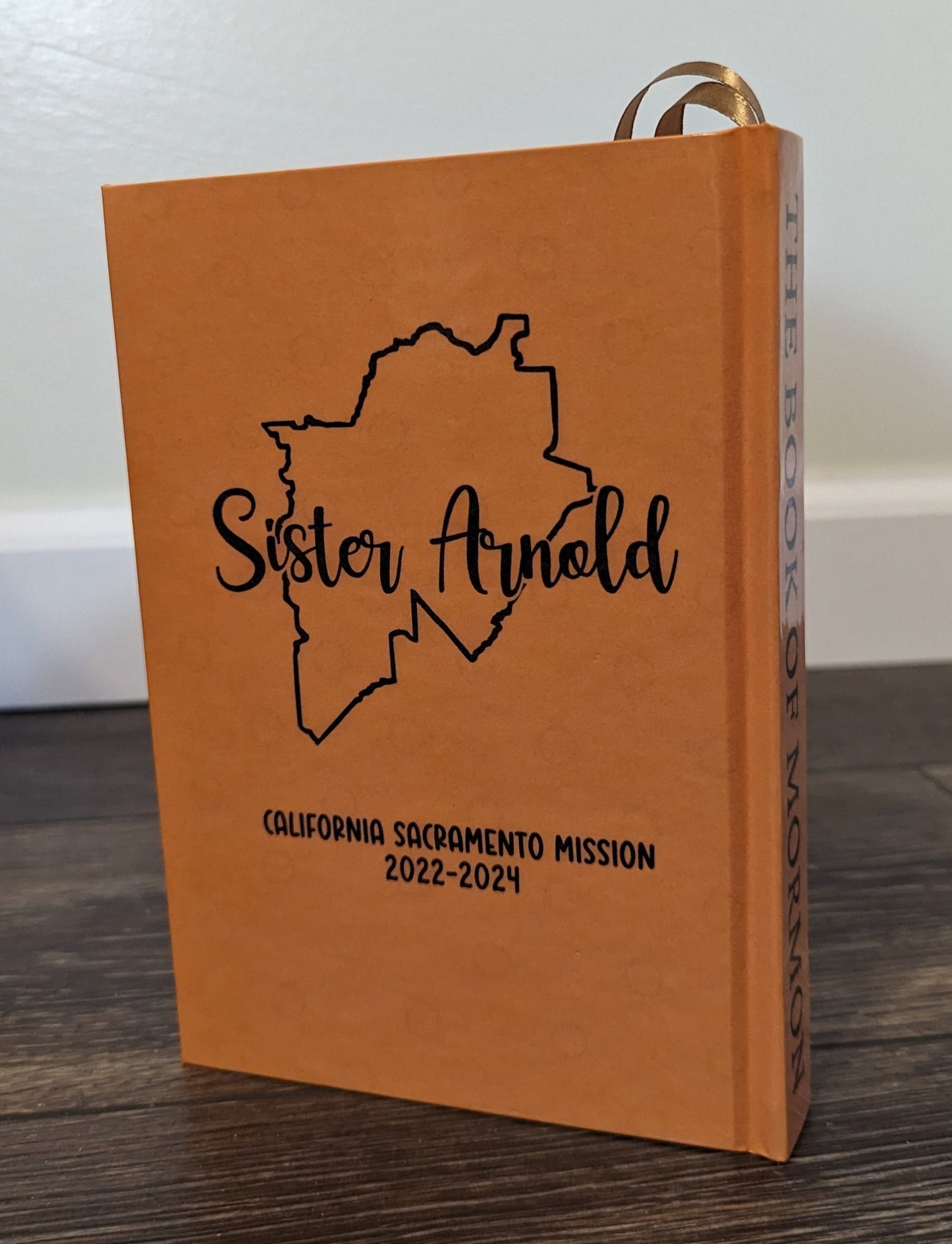 2M Hardcover Handmade Missionary Book of Mormon Orange