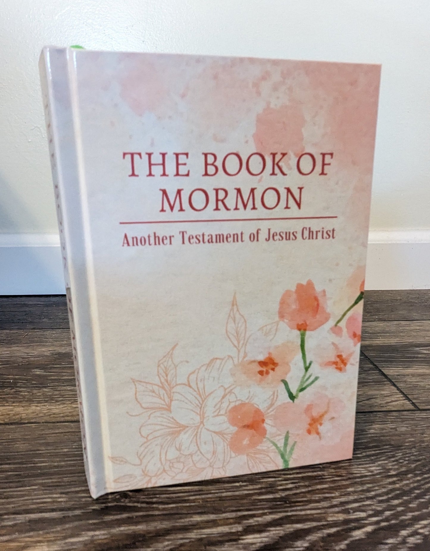 10F Hardcover Handmade Floral Book of Mormon