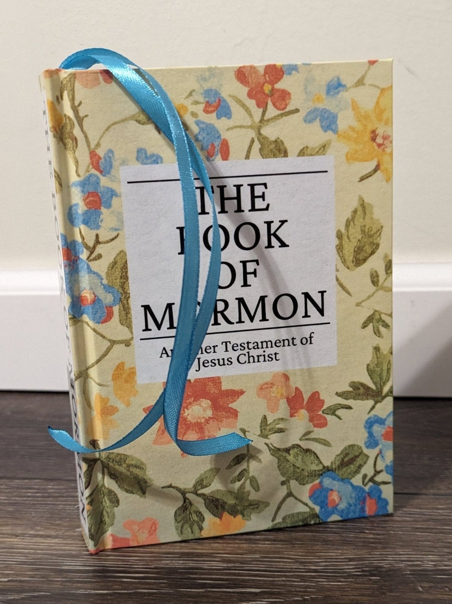 11F Hardcover Handmade Floral Book of Mormon