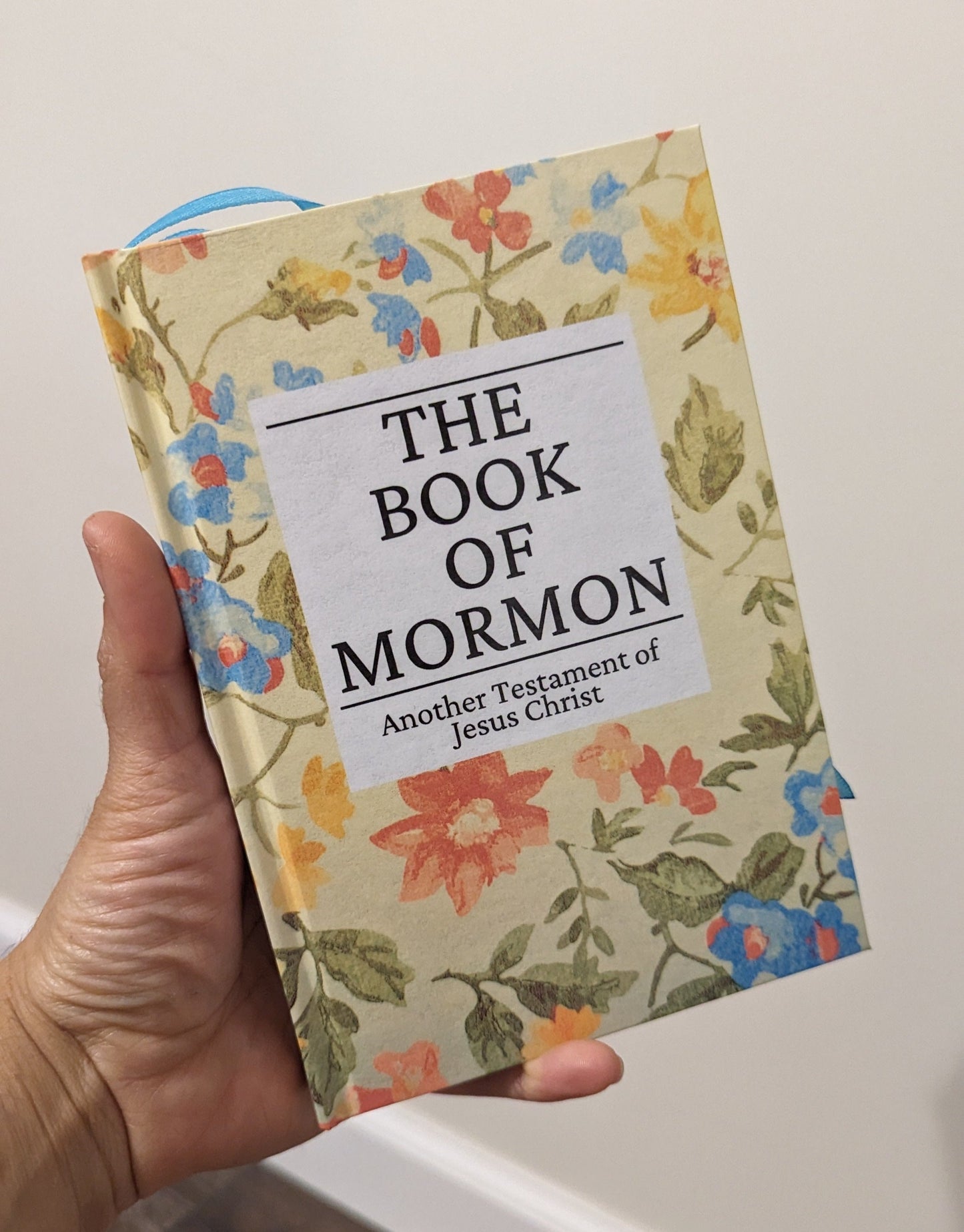 11F Hardcover Handmade Floral Book of Mormon