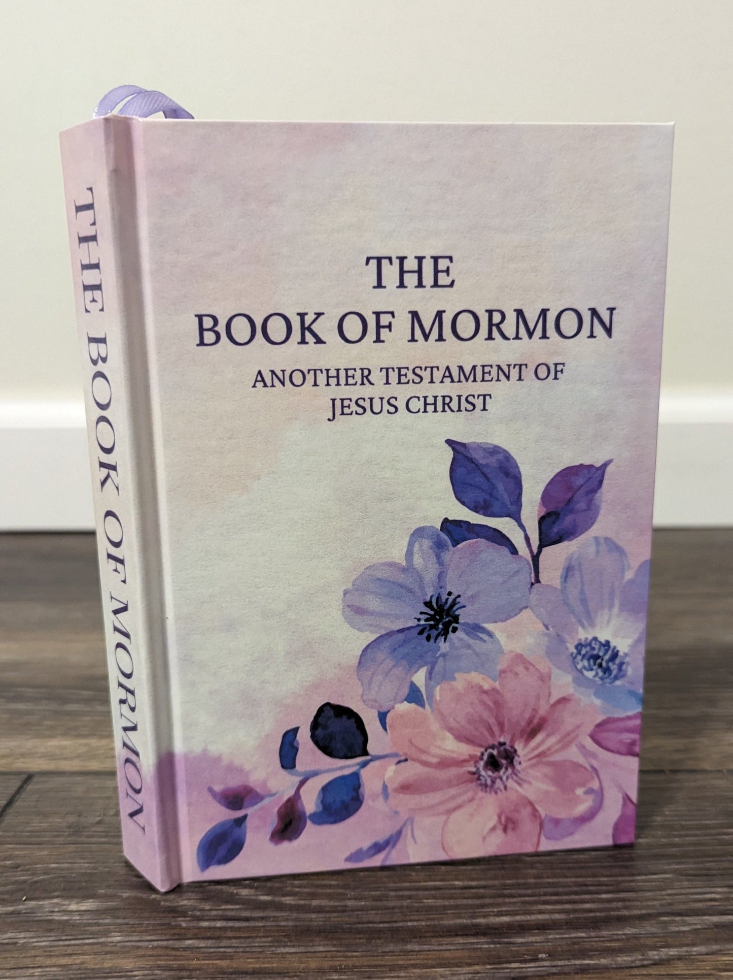 12F Hardcover Handmade Floral Book of Mormon