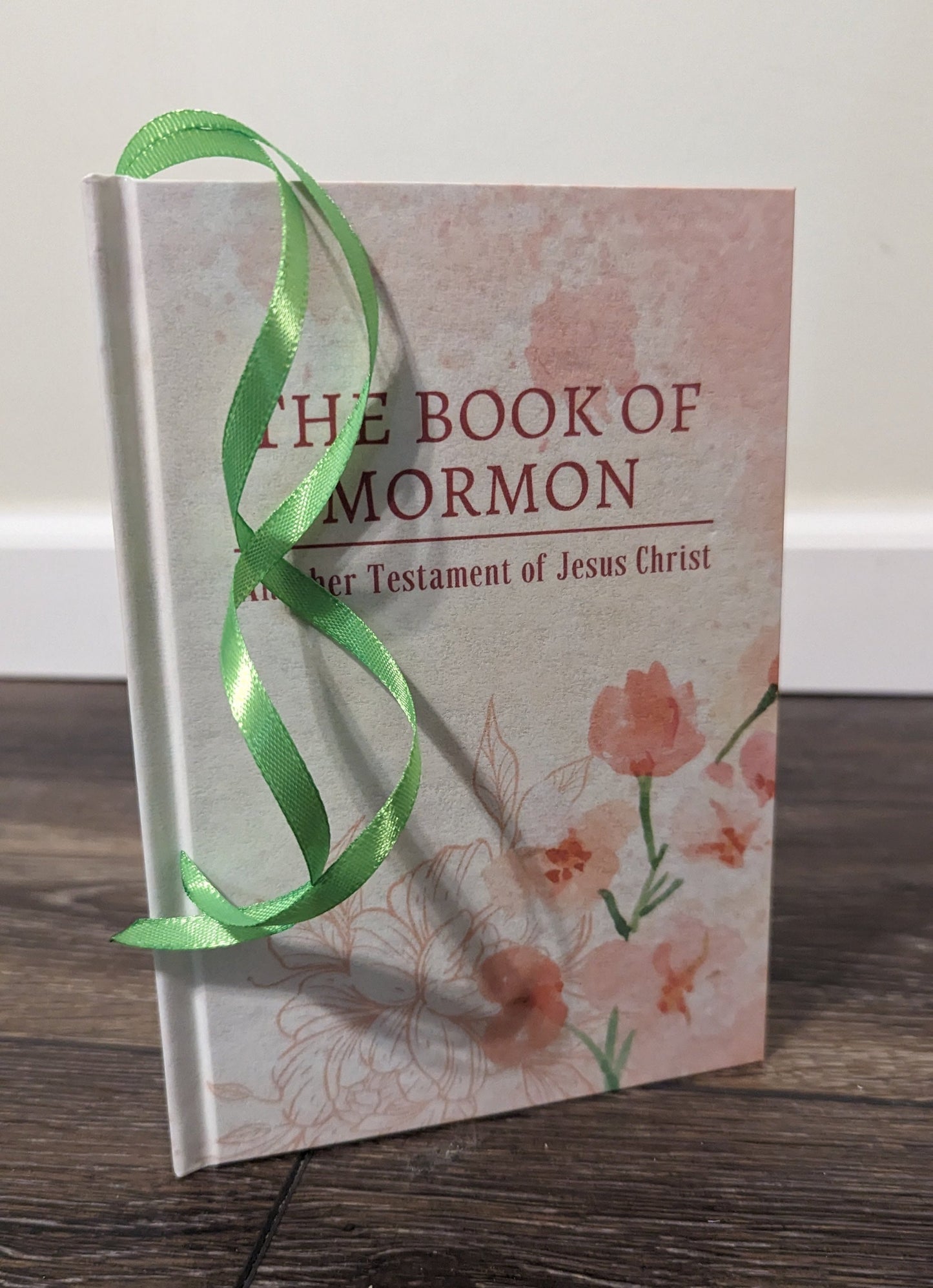 10F Hardcover Handmade Floral Book of Mormon