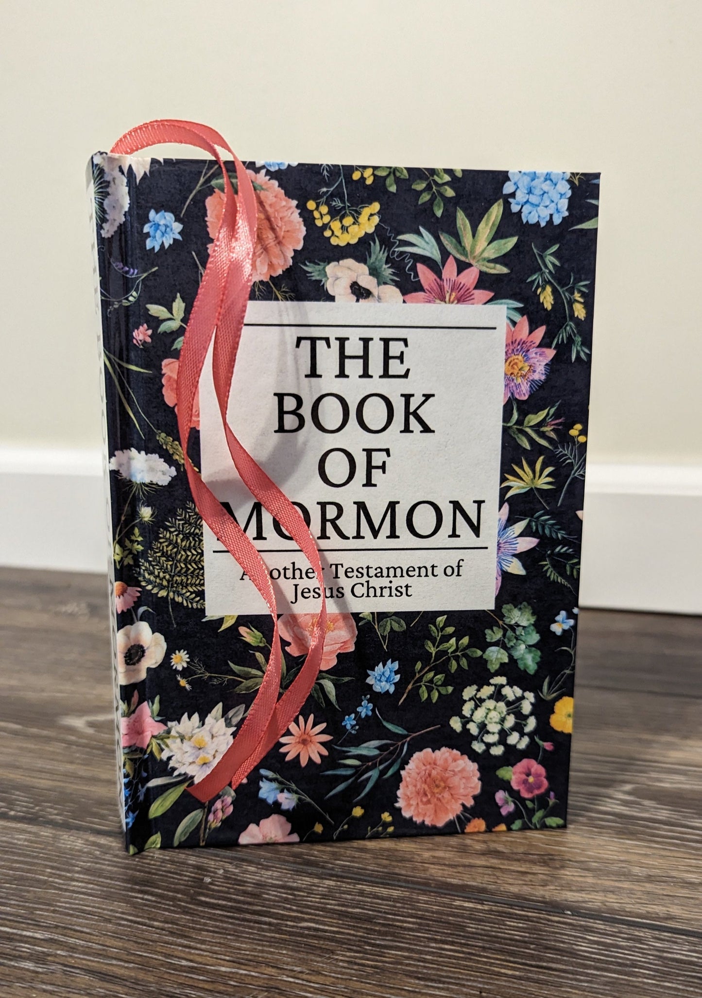 18F Hardcover Handmade Floral Book of Mormon