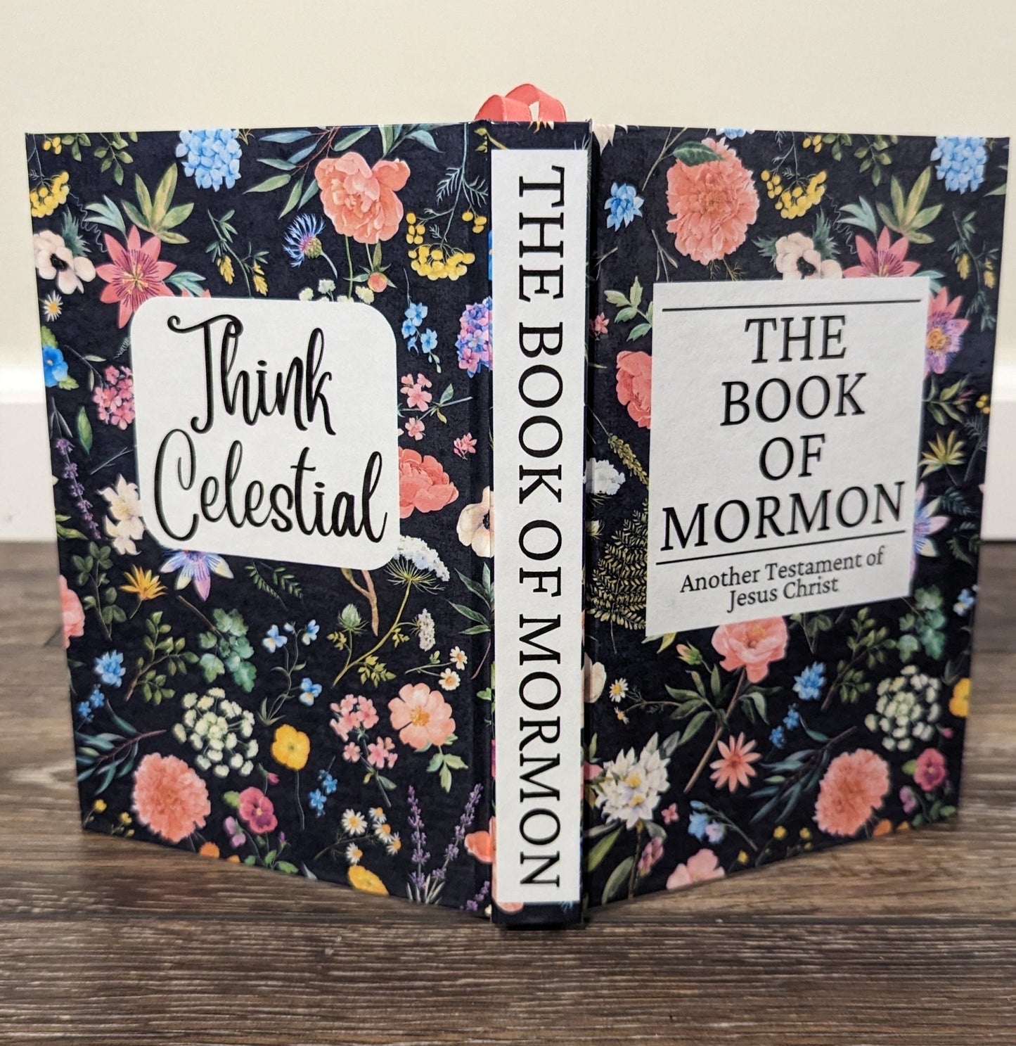 18F Hardcover Handmade Floral Book of Mormon