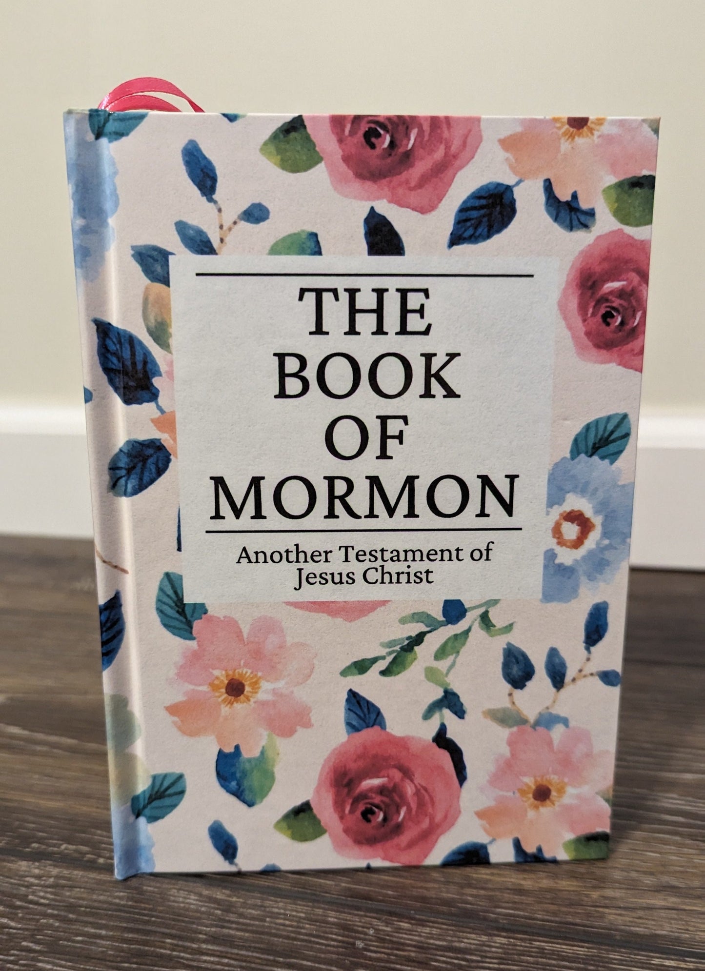 17F Hardcover Handmade Floral Book of Mormon