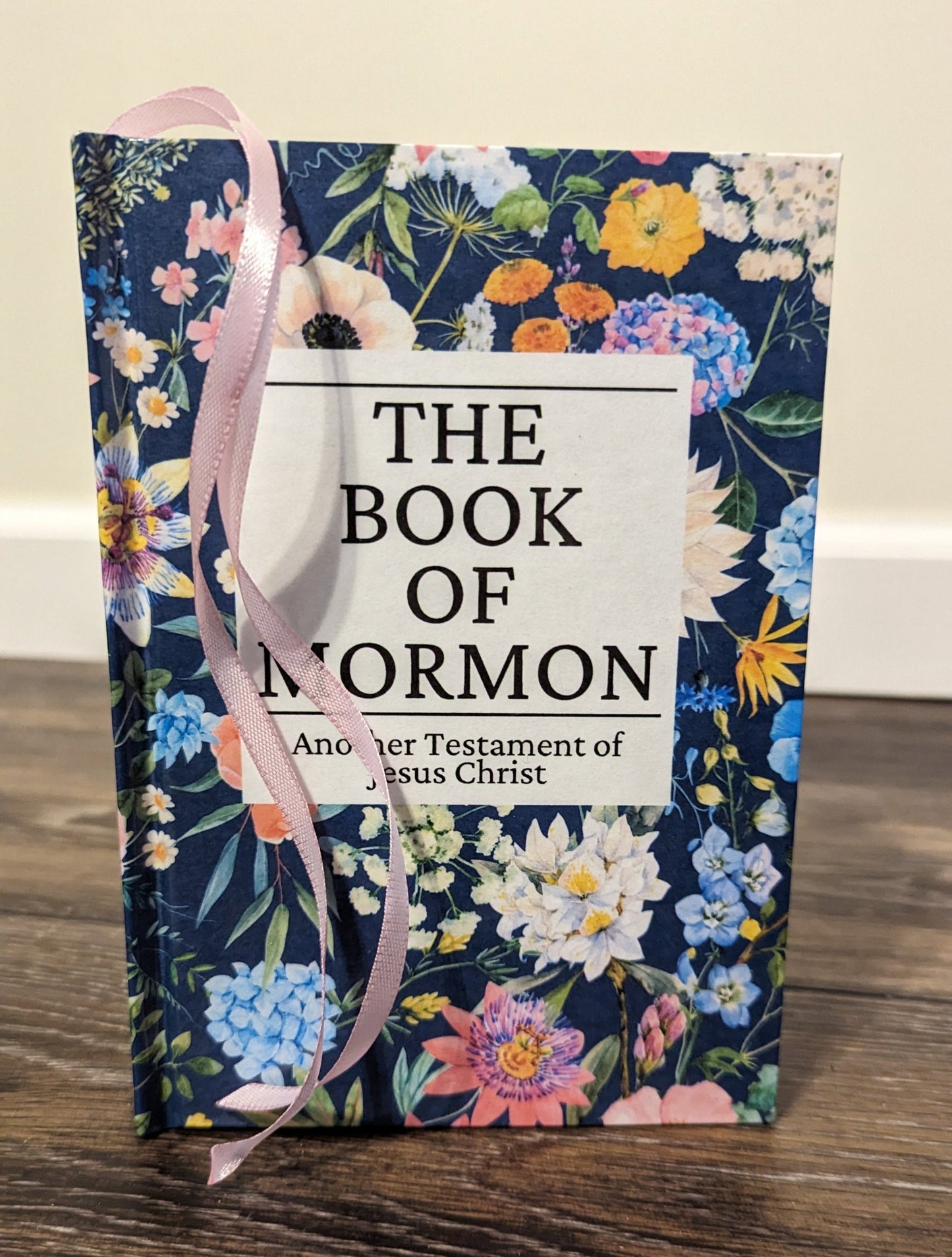 15F Hardcover Handmade Floral Book of Mormon