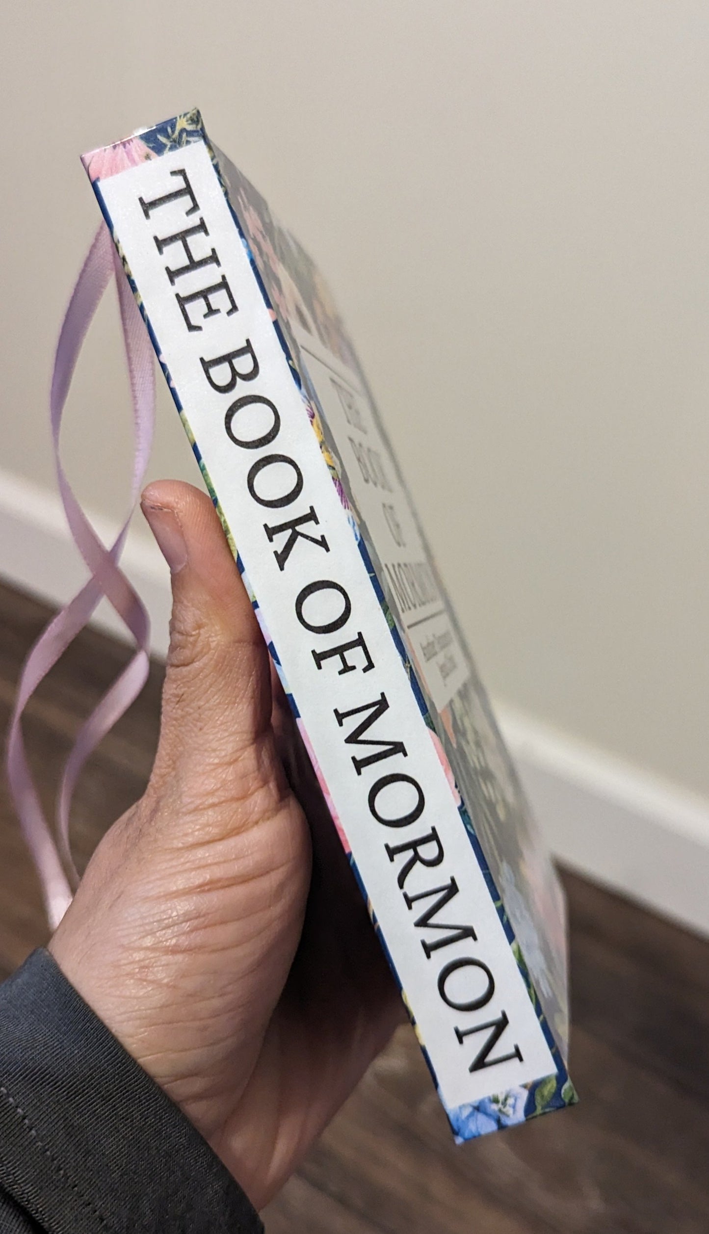 15F Hardcover Handmade Floral Book of Mormon