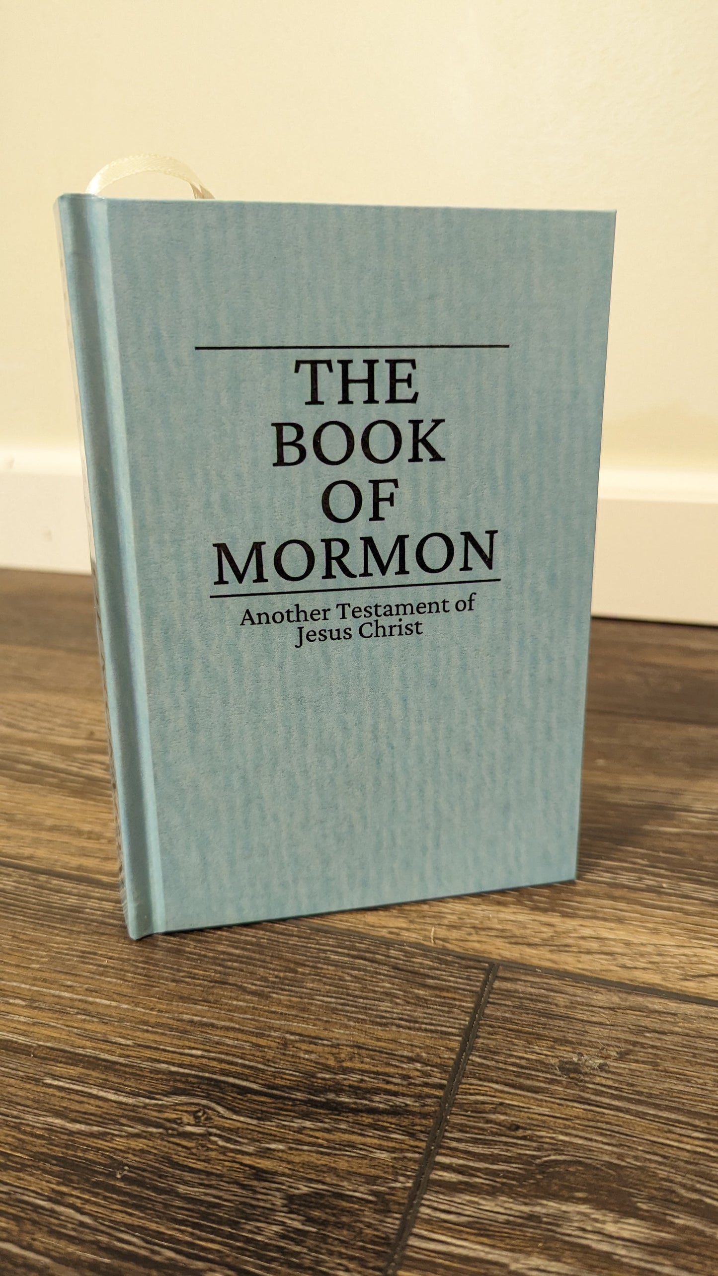 1C Hardcover Handmade Book of Mormon Light Teal