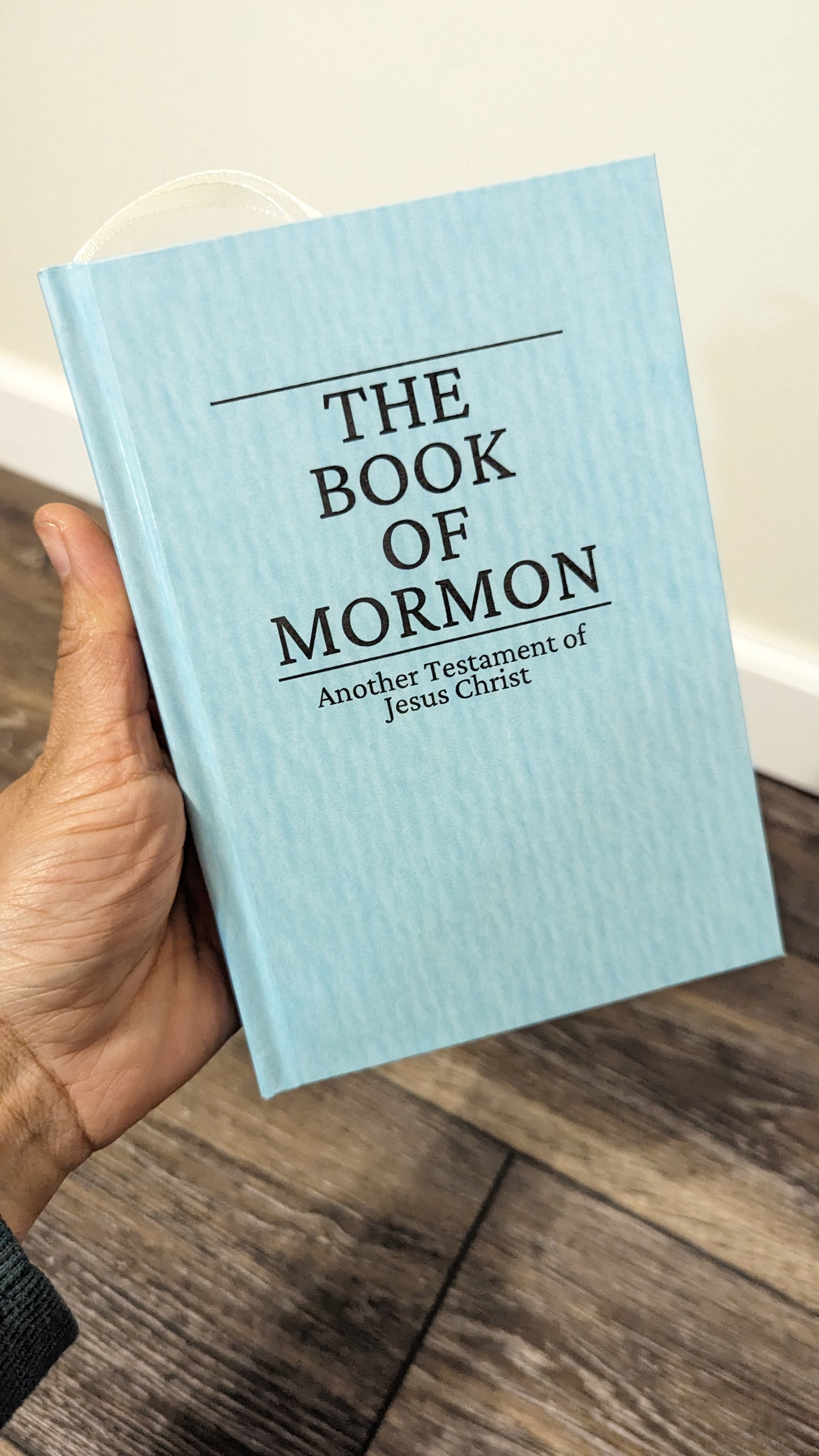 1C Hardcover Handmade Book of Mormon Light Teal