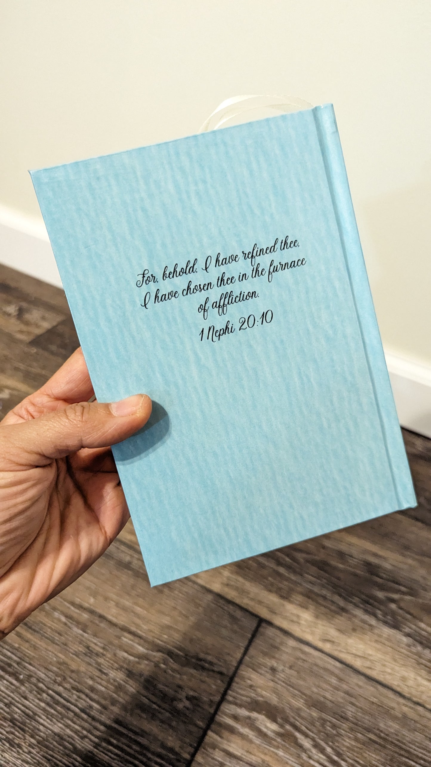 1C Hardcover Handmade Book of Mormon Light Teal