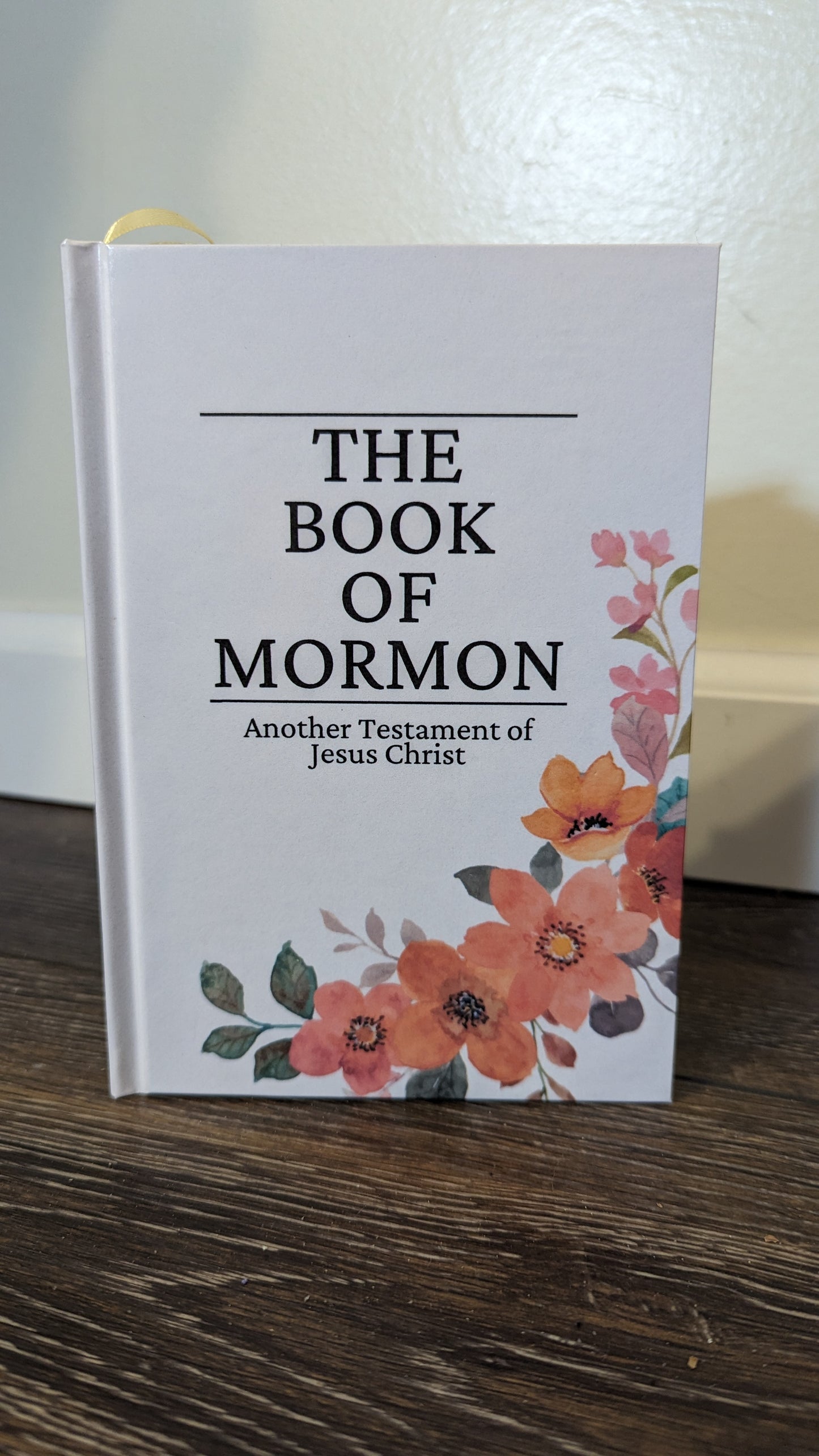 13F Hardcover Handmade Floral Book of Mormon