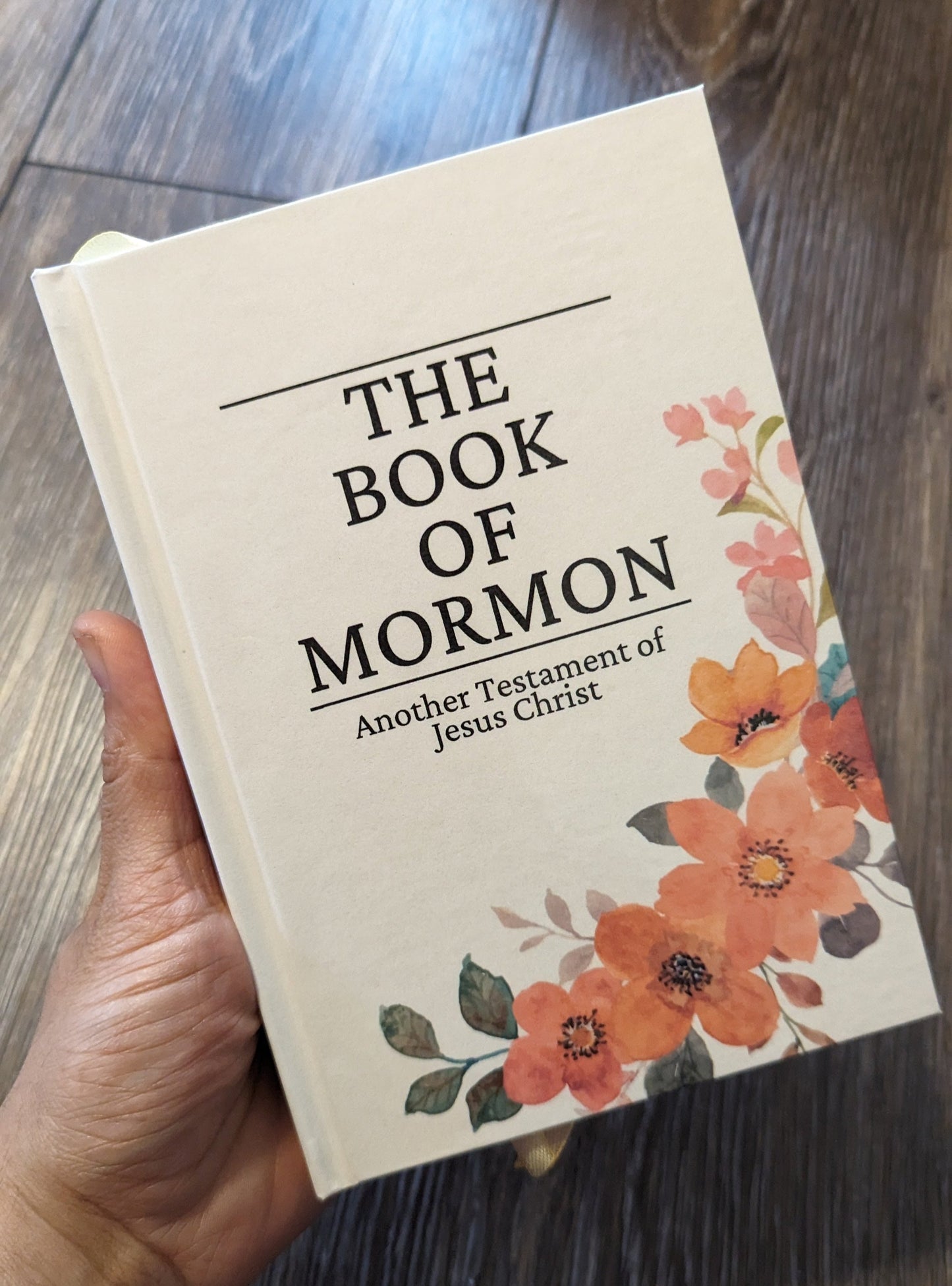 13F Hardcover Handmade Floral Book of Mormon