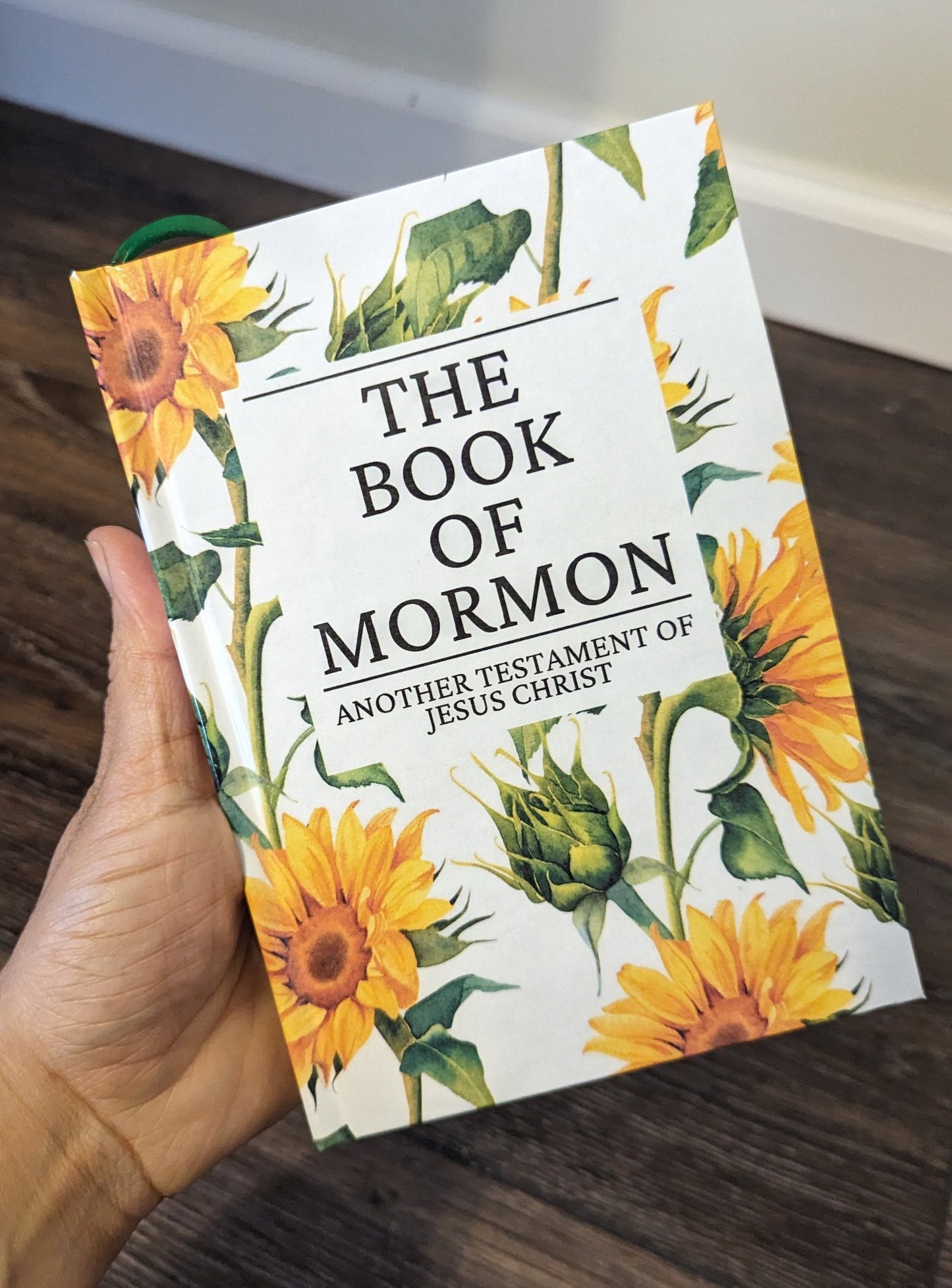 4F Hardcover Handmade Floral Book of Mormon