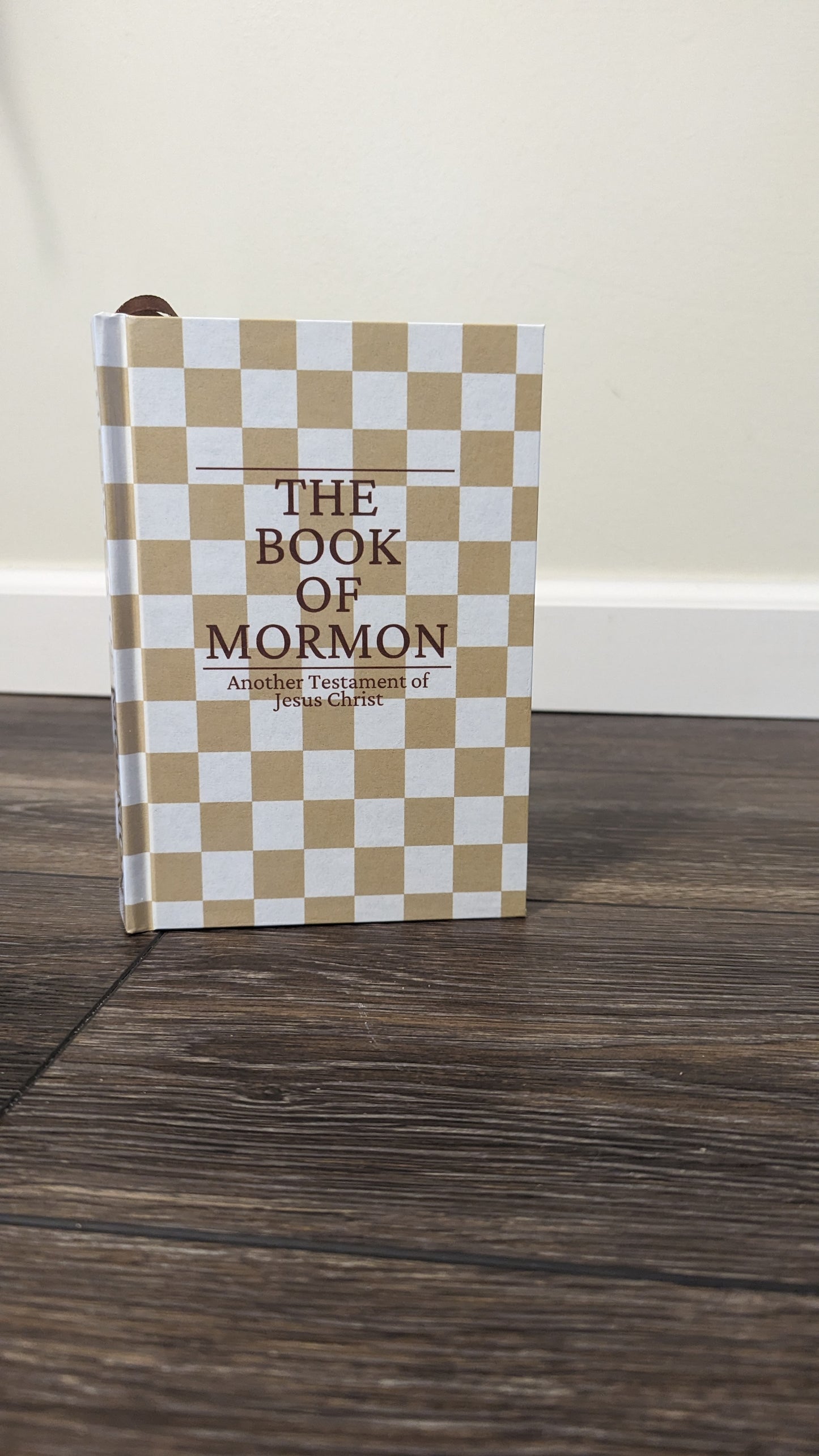 10C Hardcover Handmade Book of Mormon Checkered