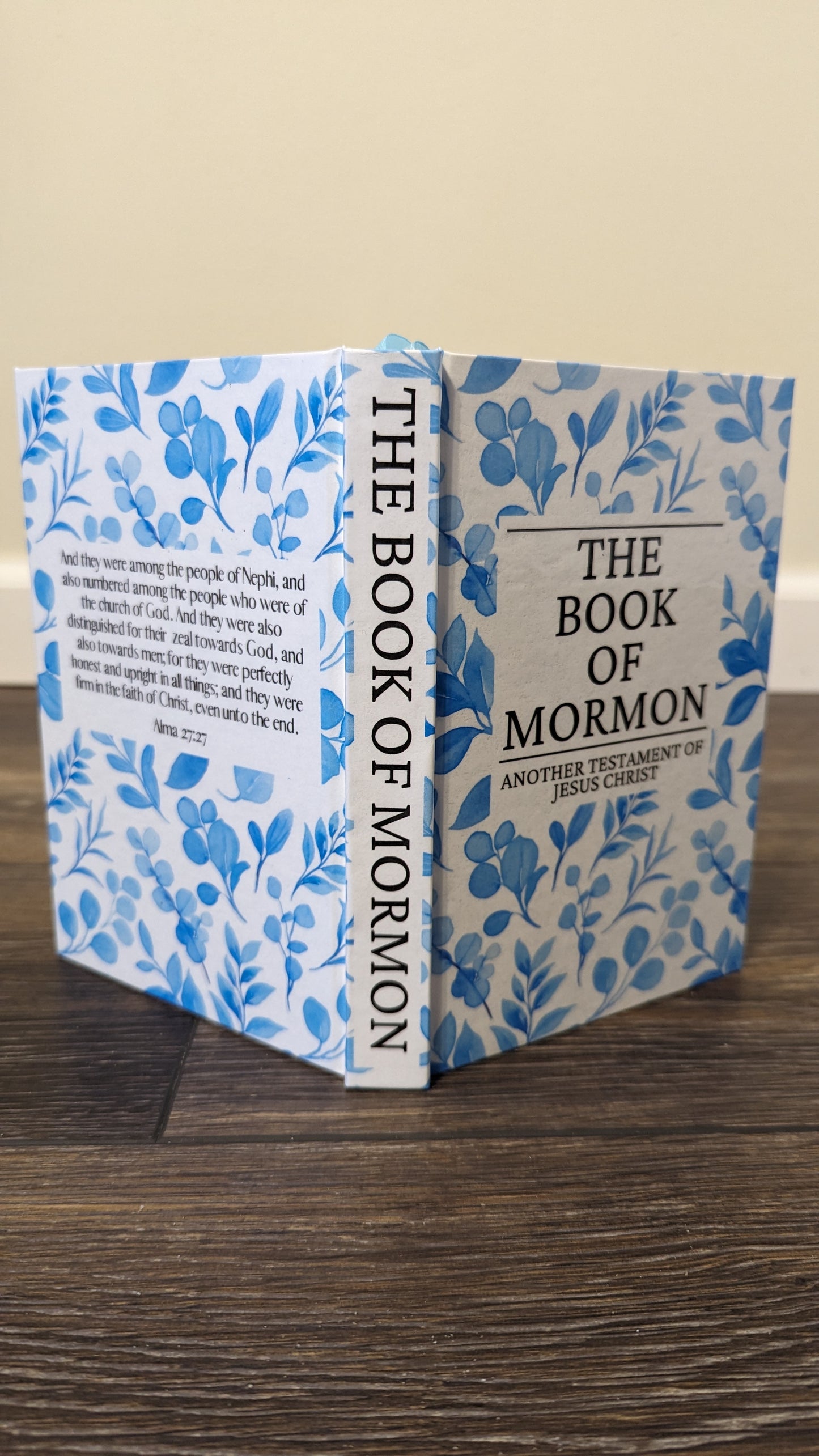 20F Hardcover Handmade Floral Book of Mormon