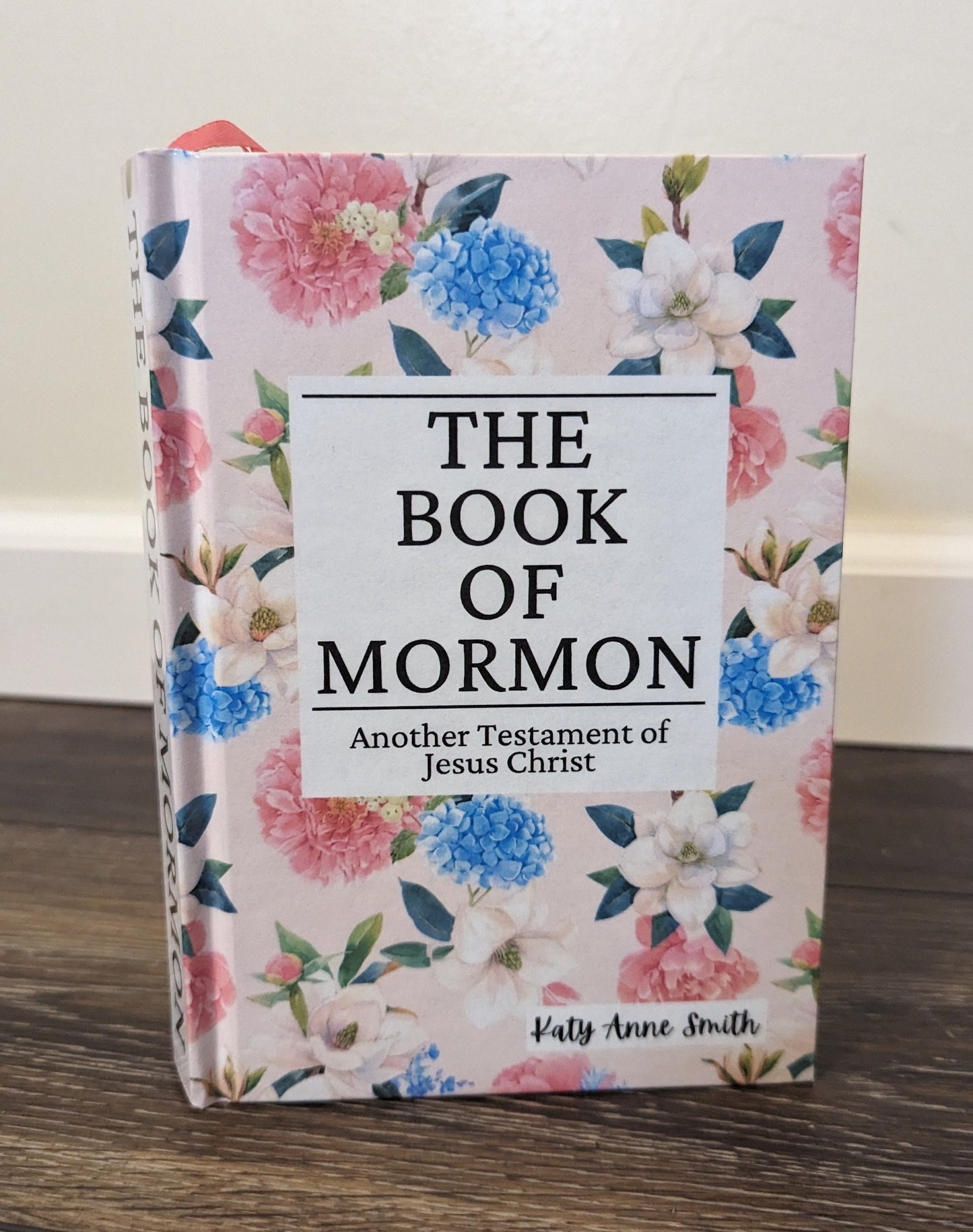 14F Hardcover Handmade Floral Book of Mormon