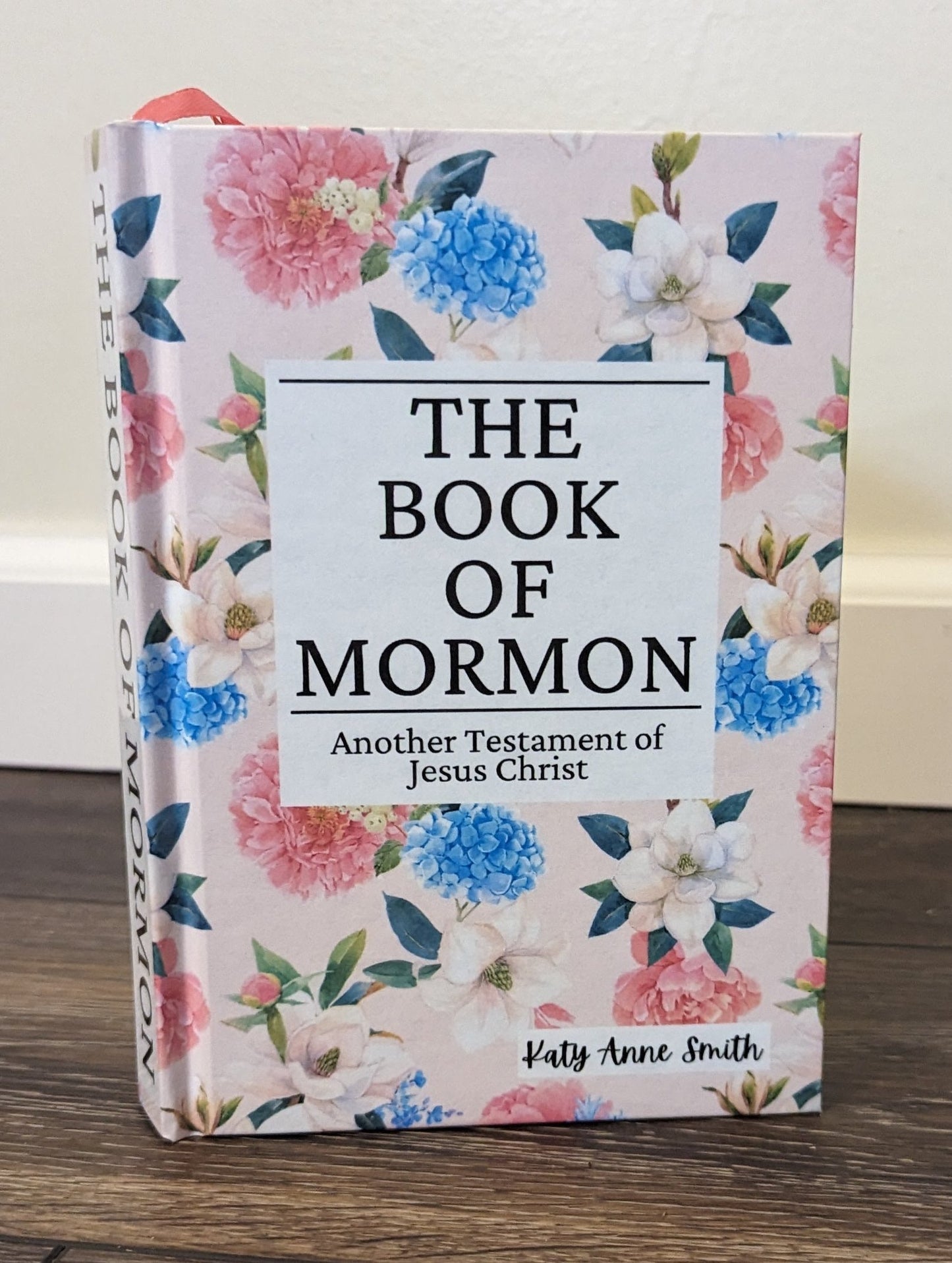 14F Hardcover Handmade Floral Book of Mormon