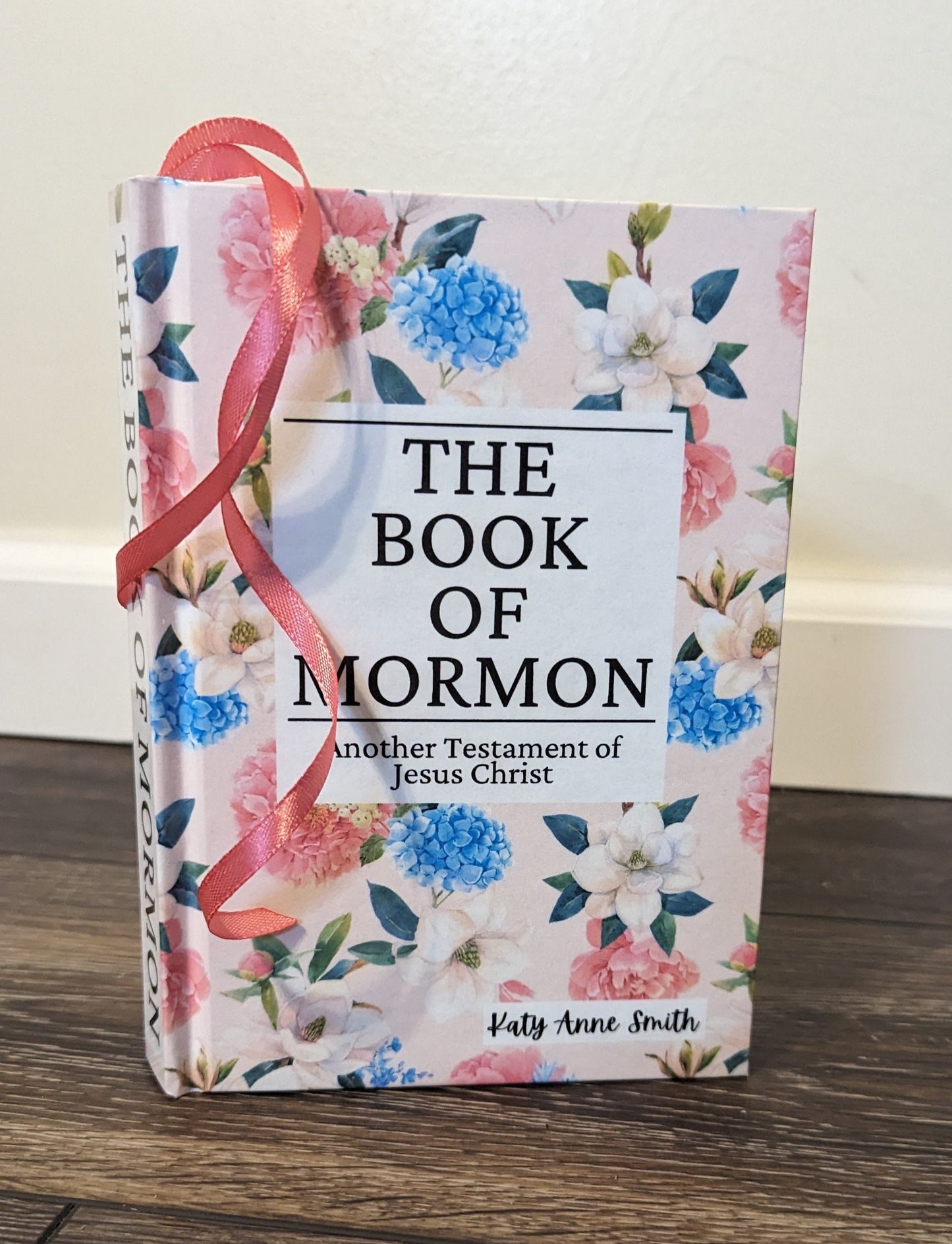 14F Hardcover Handmade Floral Book of Mormon