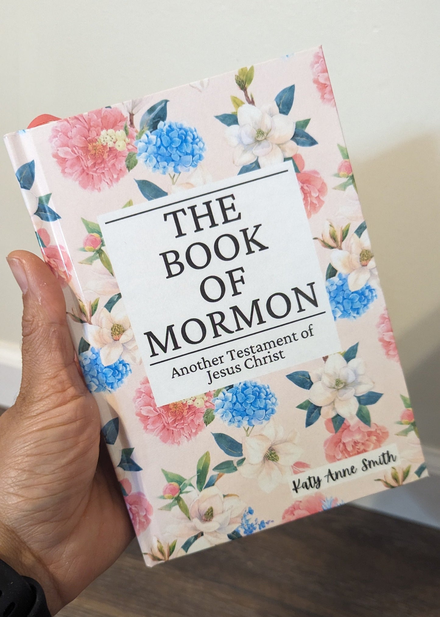 14F Hardcover Handmade Floral Book of Mormon