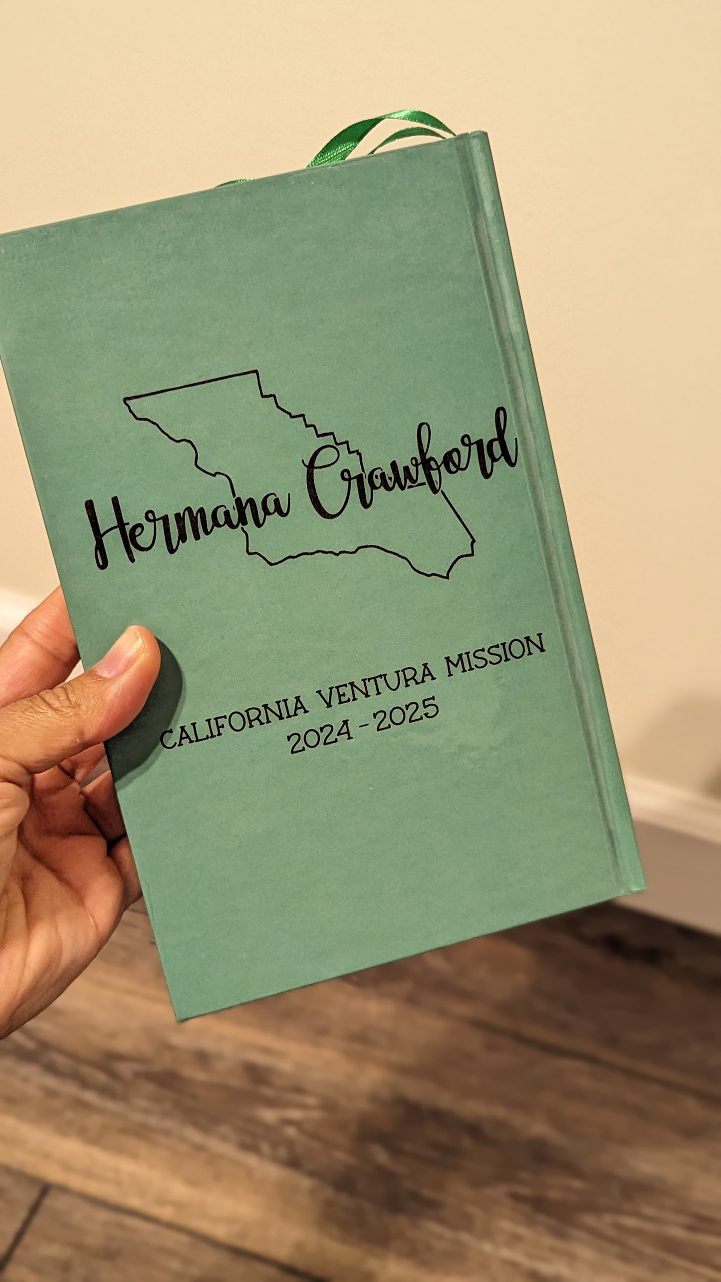 12M Hardcover Handmade Missionary Book of Mormon Olive green